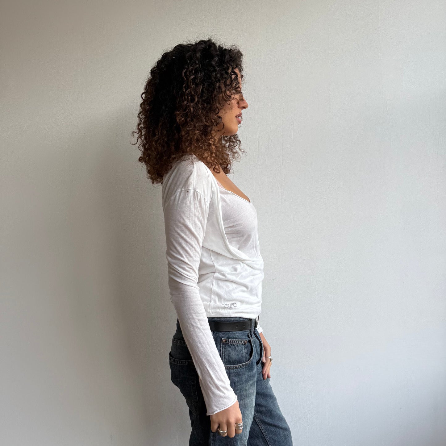 White double layer top - Size M