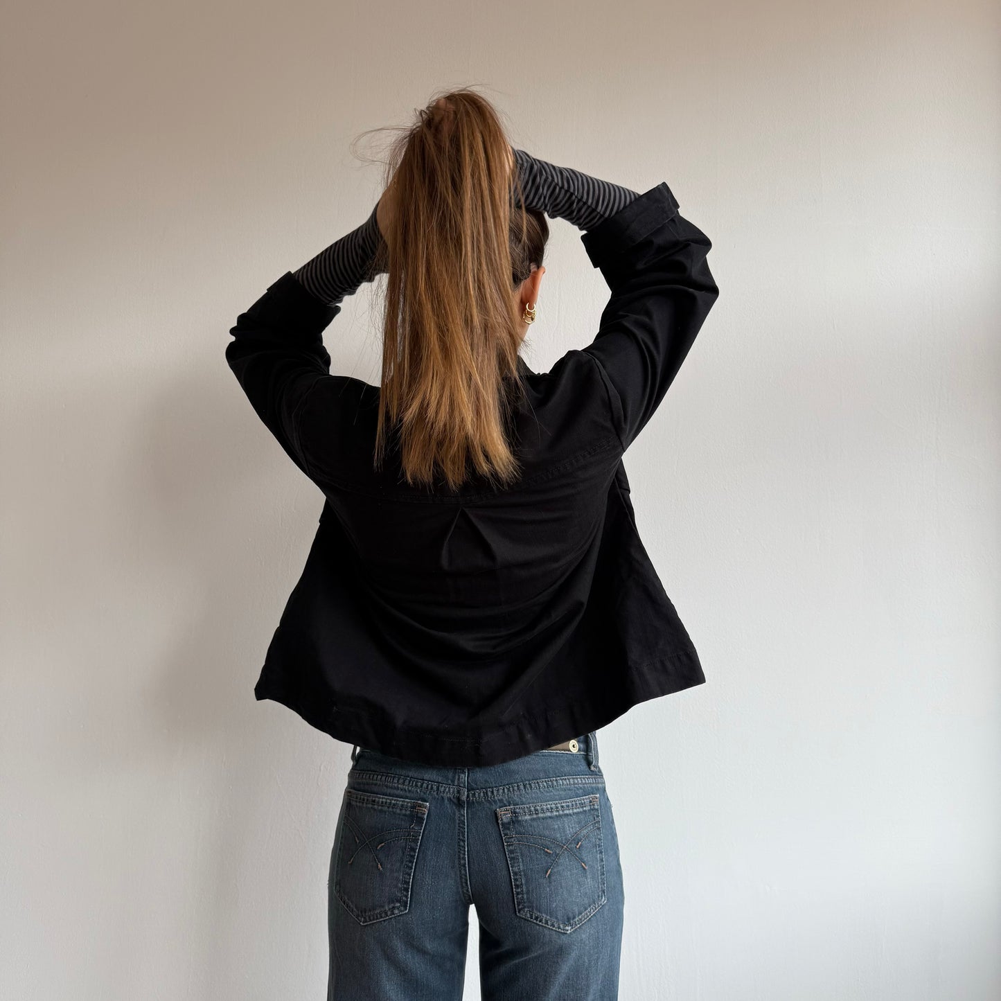 Black peacoat - Size M