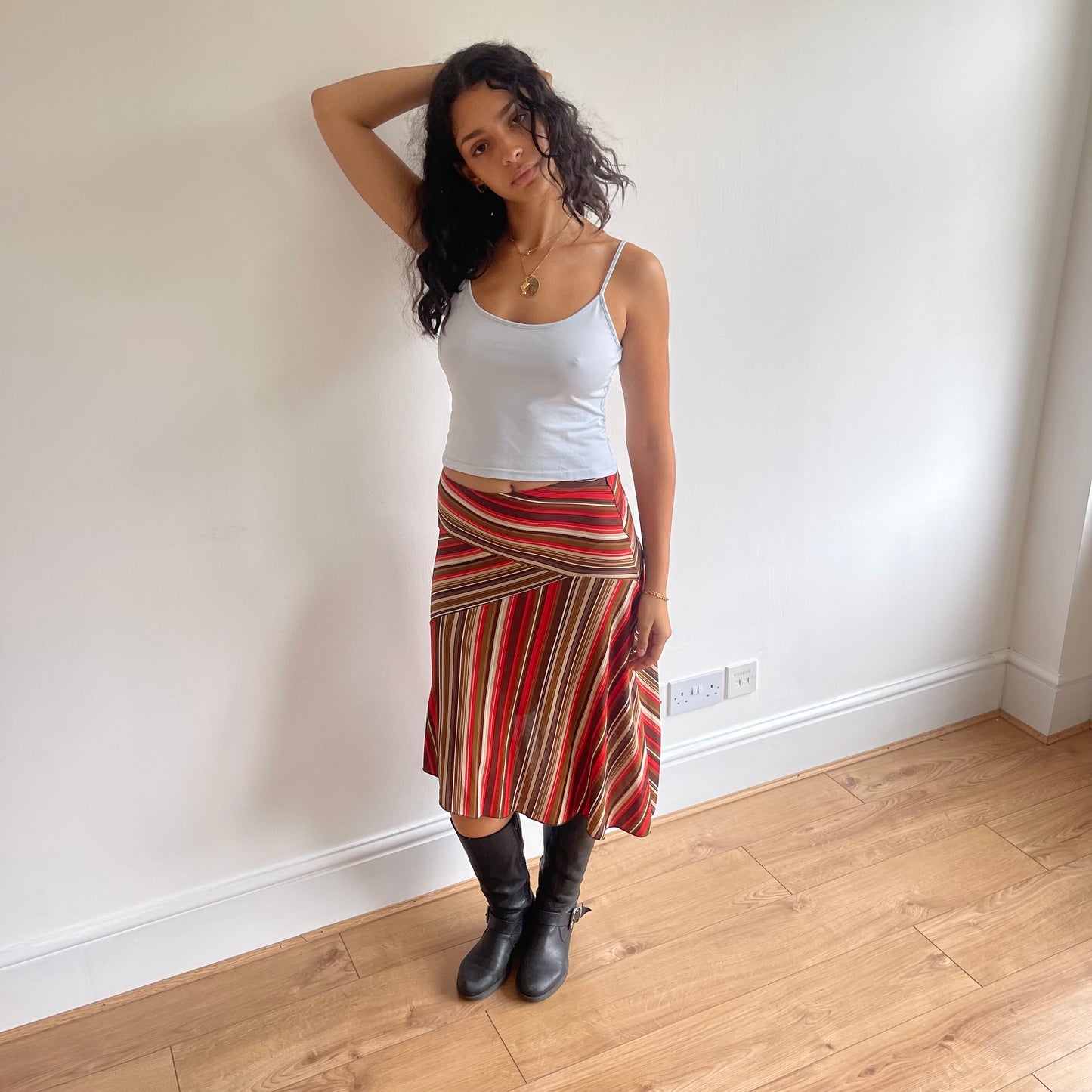 Morgan striped midi skirt - Size S
