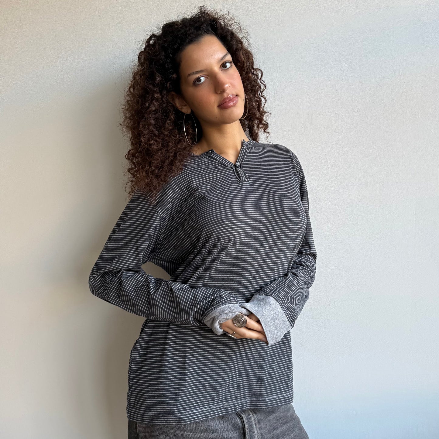 Long sleeve stripe top - Size M/L