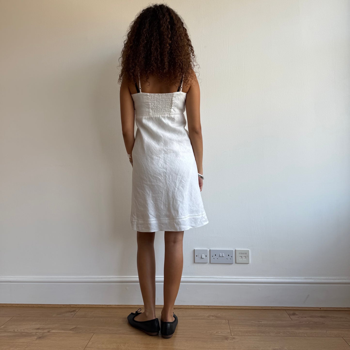 White milkmaid dress - Size S