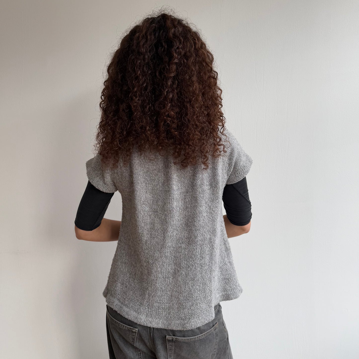 Grey knit Cardi - Size S
