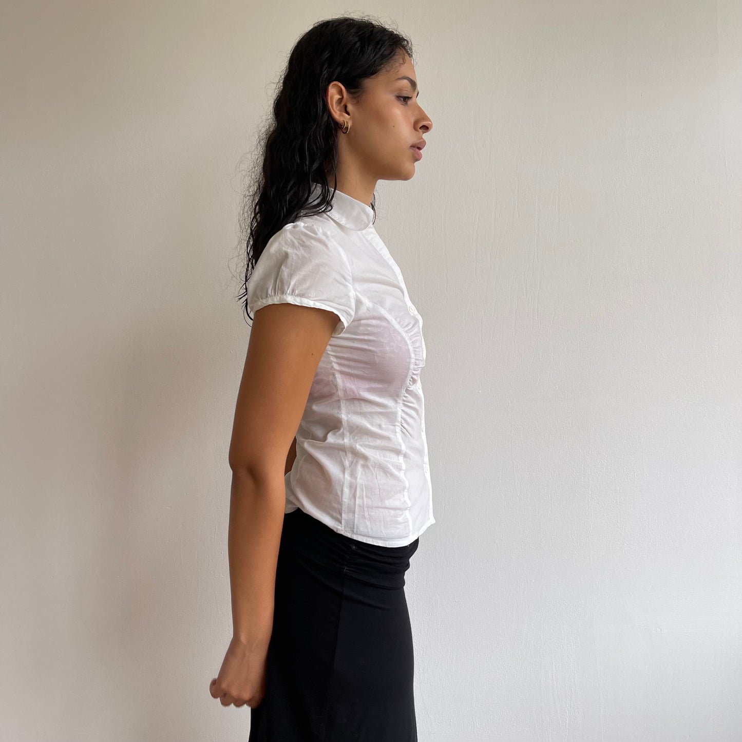 White short sleeve shirt - Size S