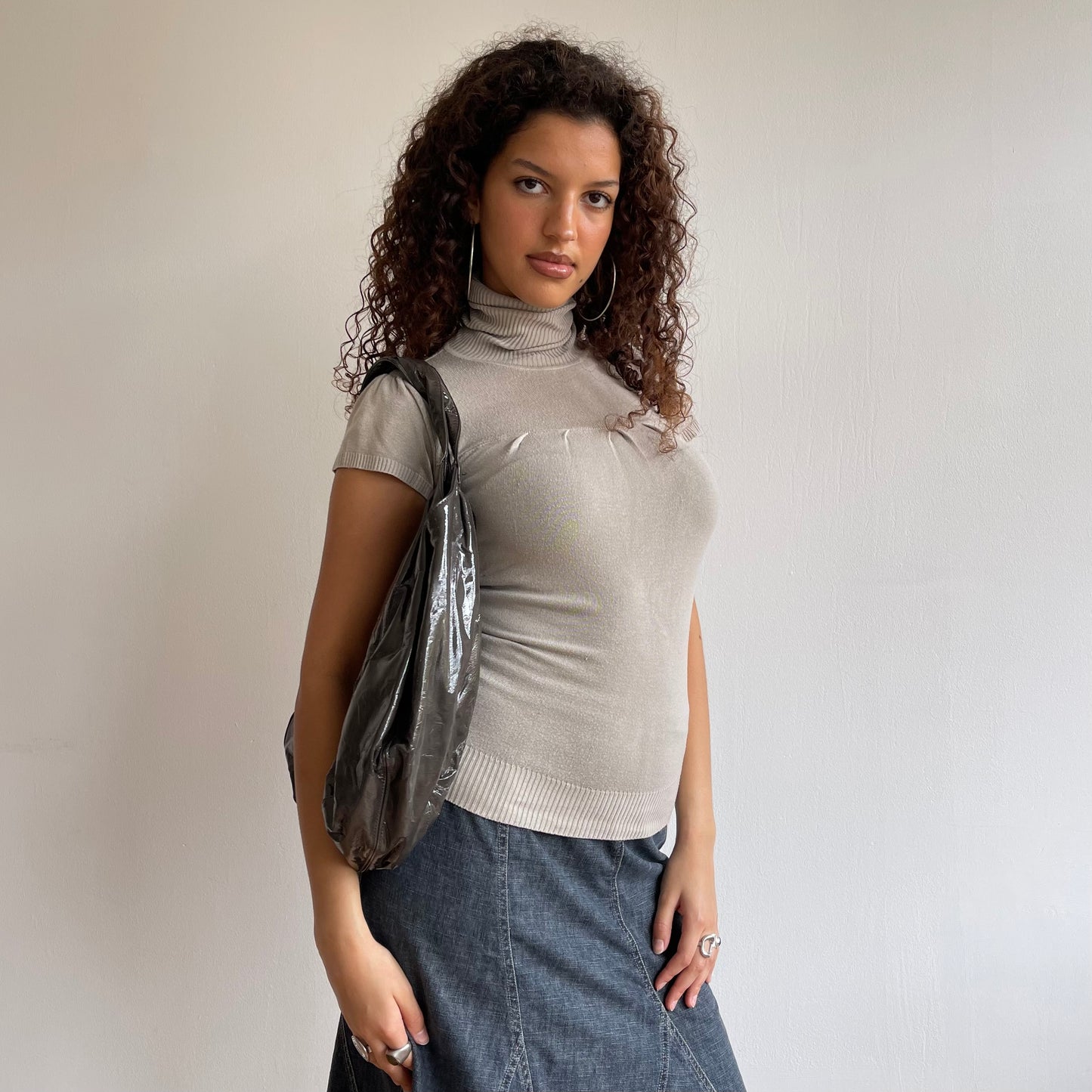 Brown hobo bag