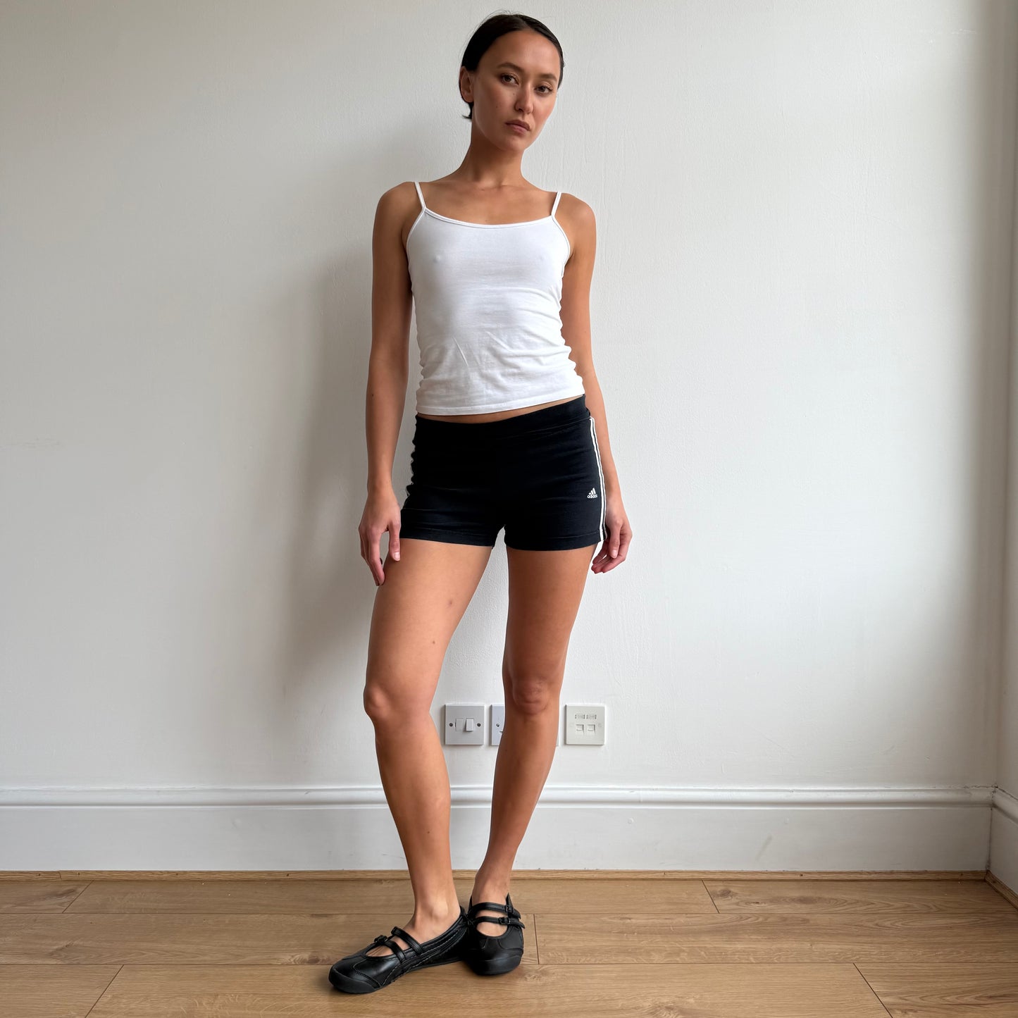 Navy Adidas mini shorts - Size S