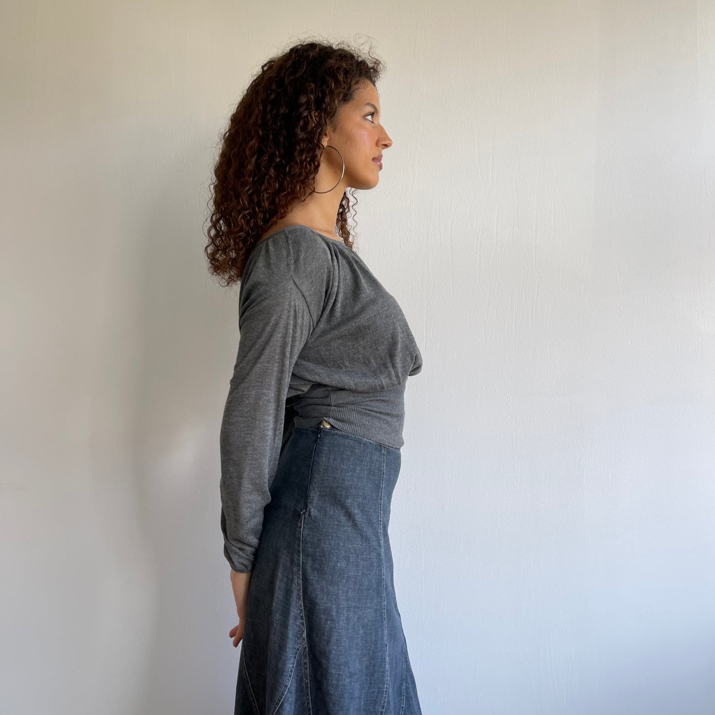 Grey slouchy jumper - Size S