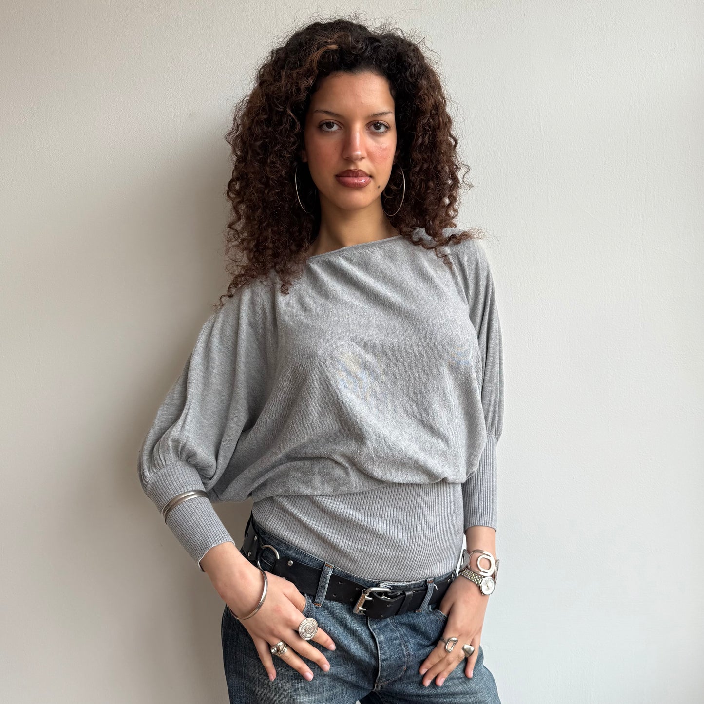 Grey slouchy knit - Size M