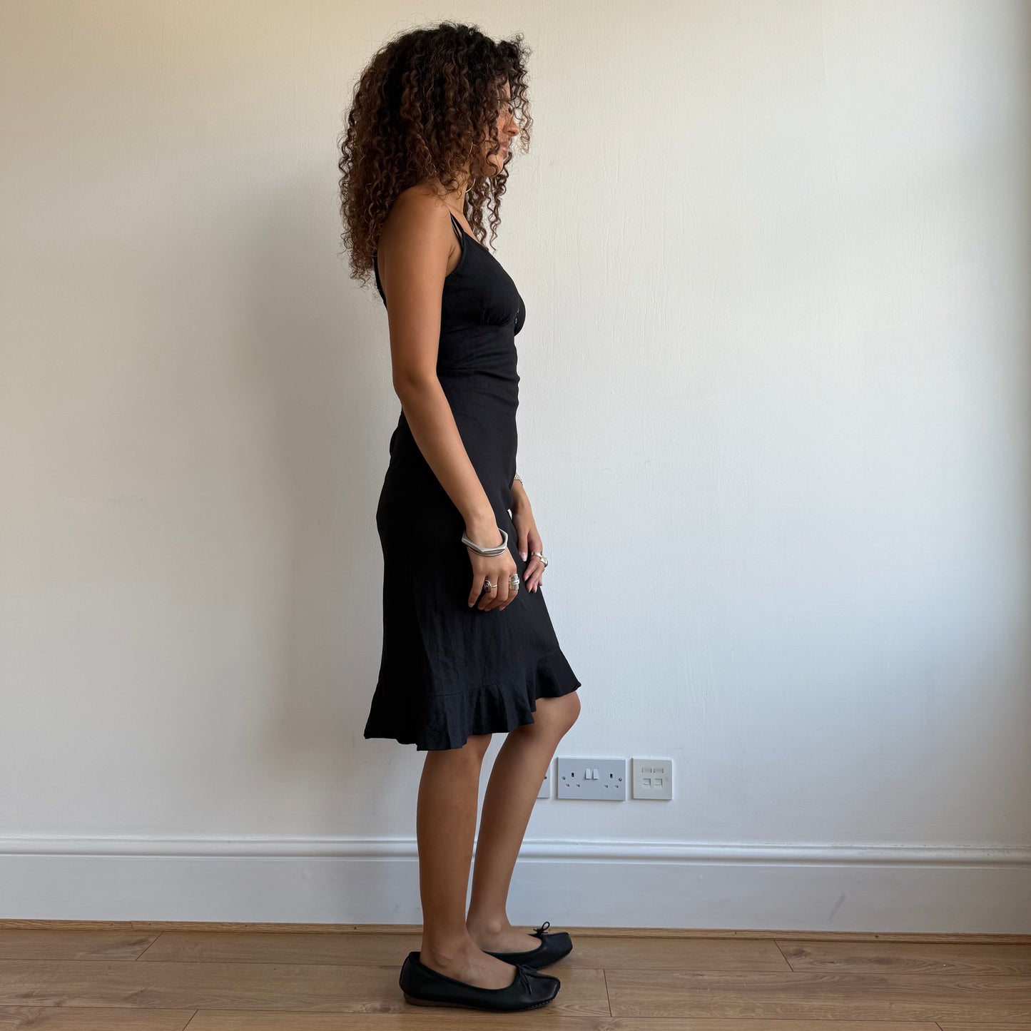 Black milkmaid dress - Size S