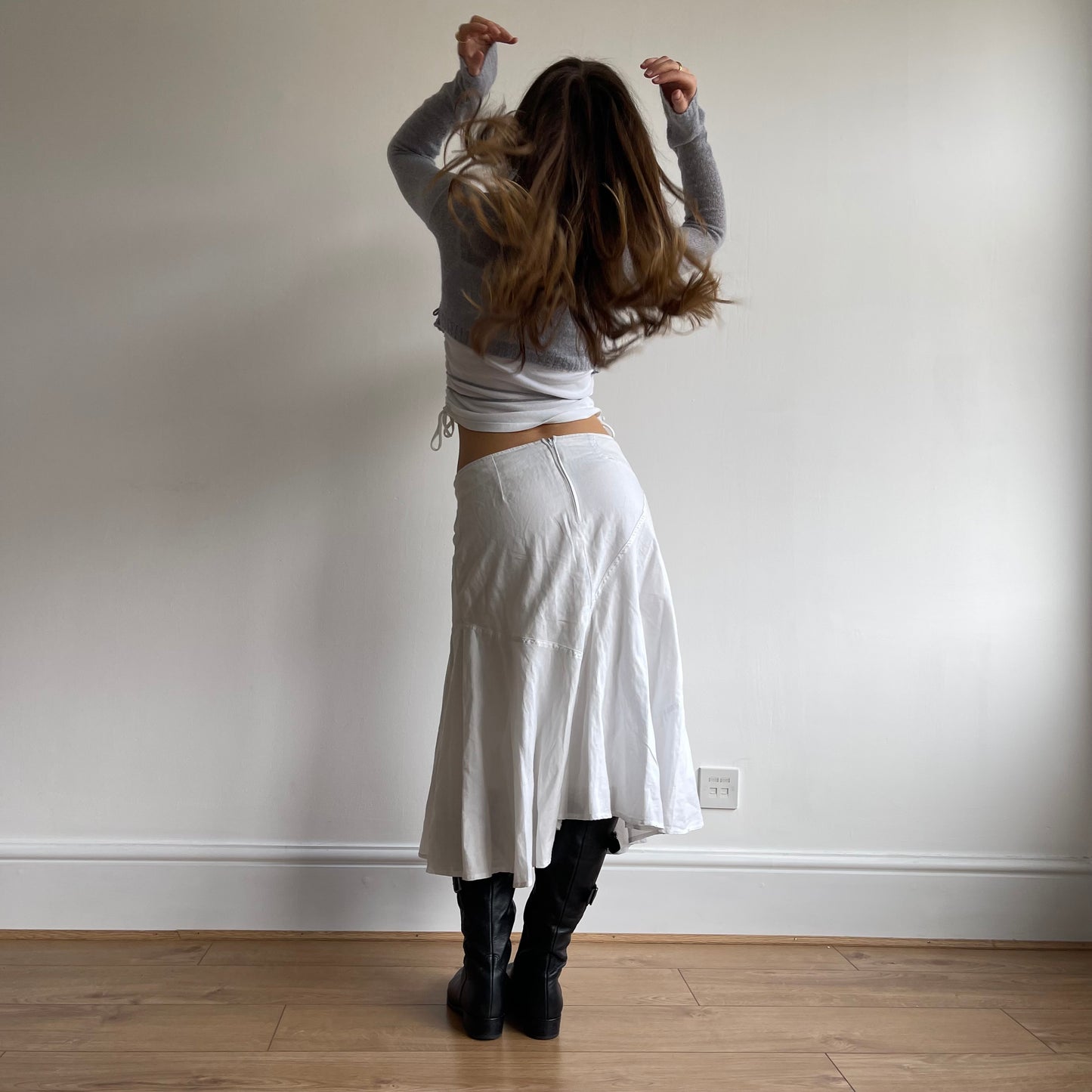 Grey ballet wrap cardigan - Size S/M