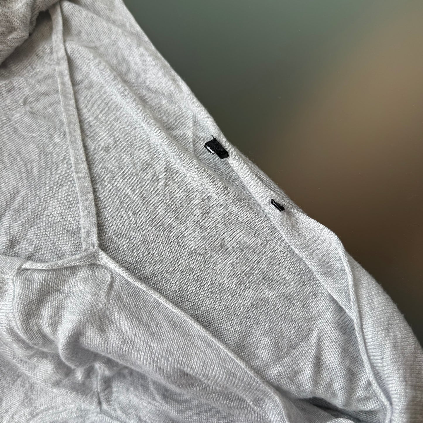 Grey slouchy open back knit - Size S