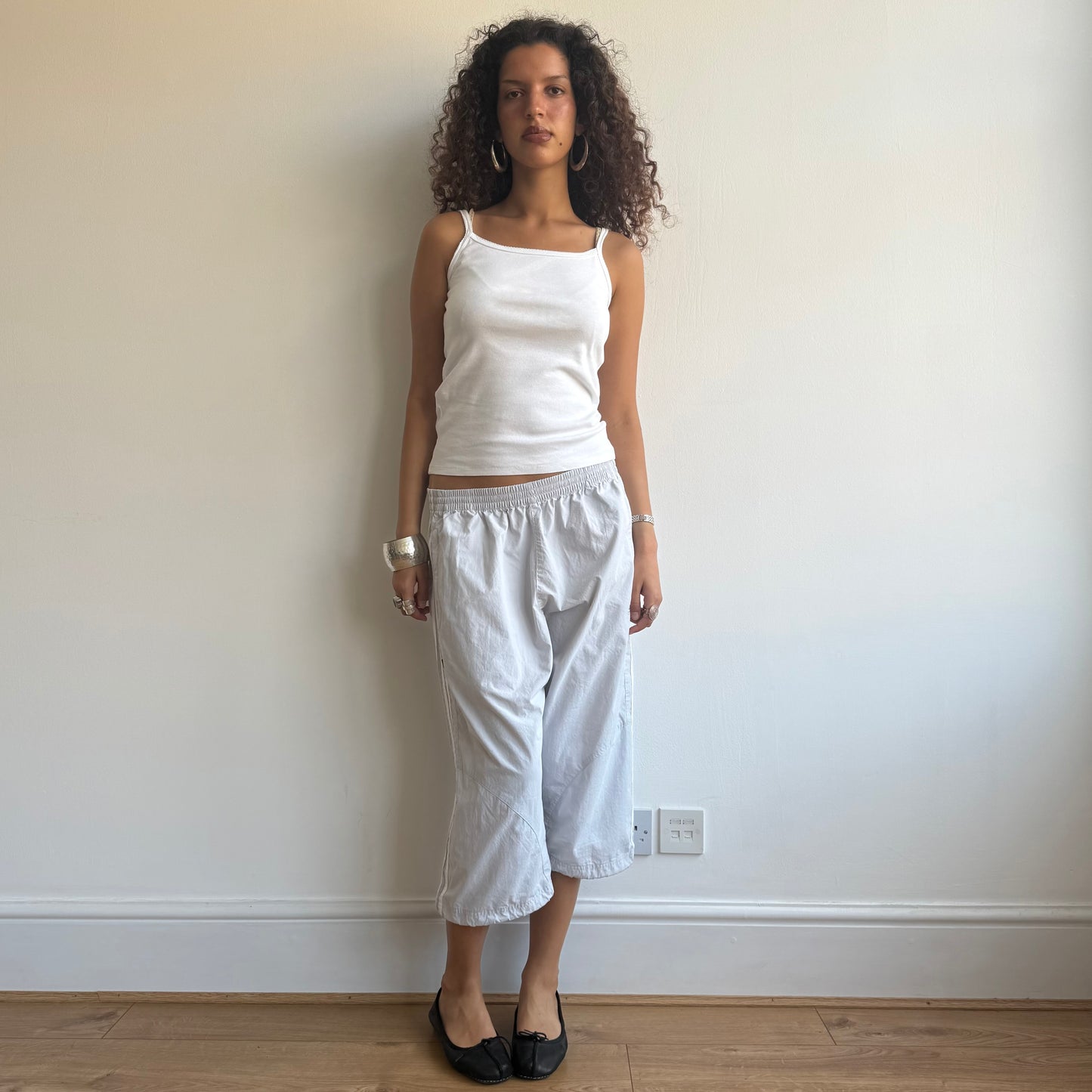 Light grey Adidas capris - Size M