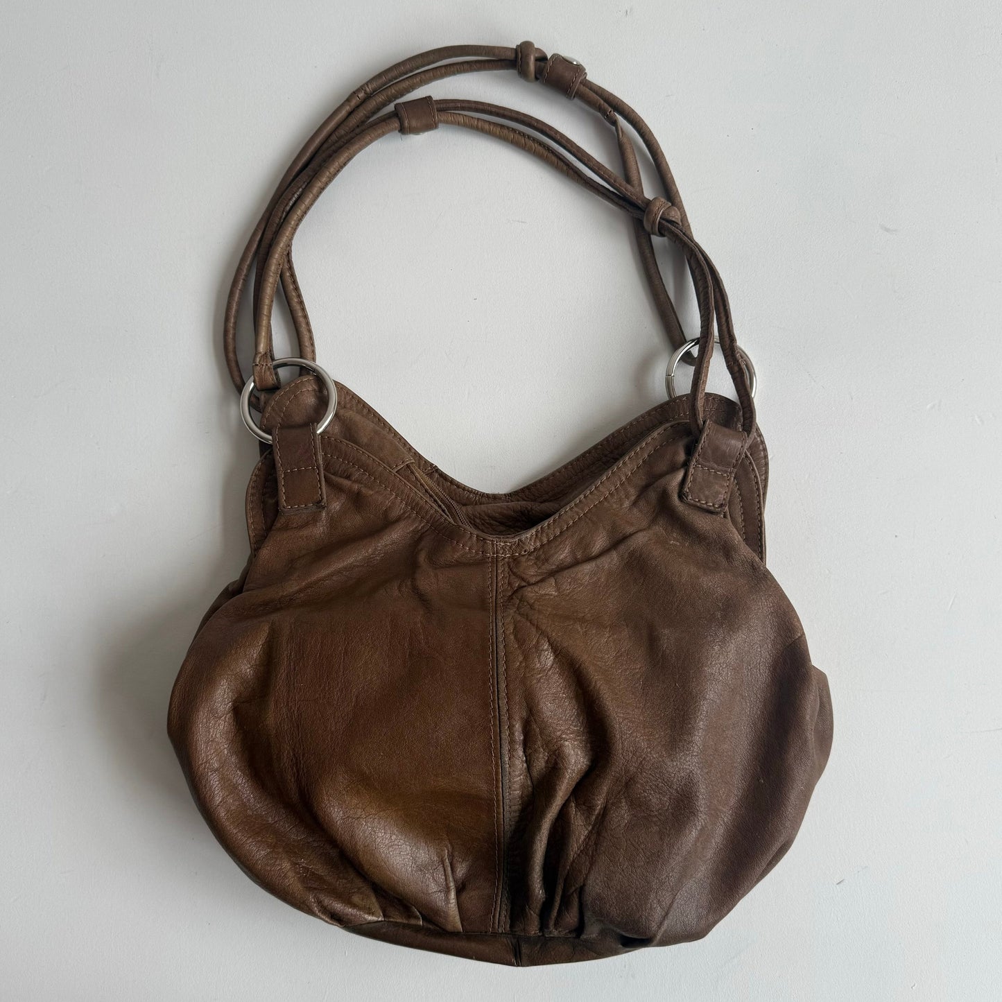 Brown slouchy bag