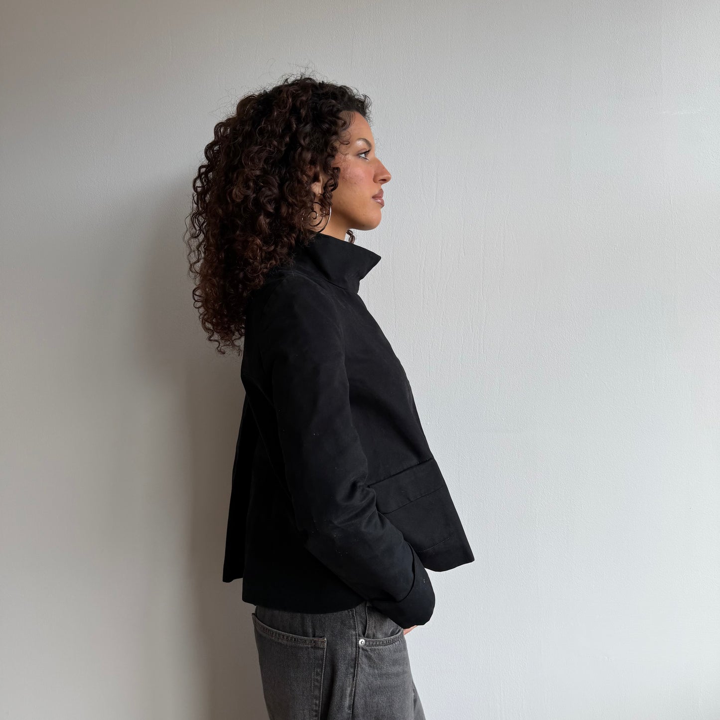 Asymmetric button peacoat - Size S