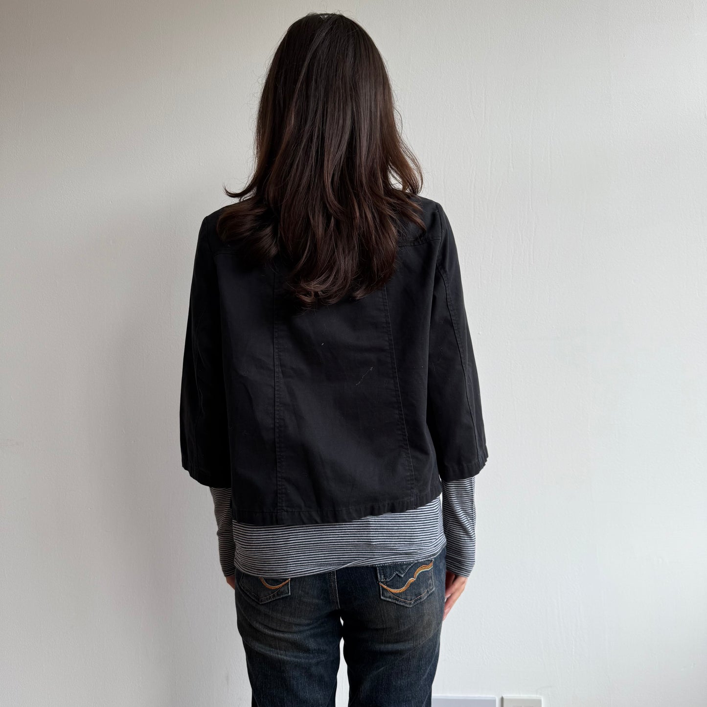 Black peacoat - Size S