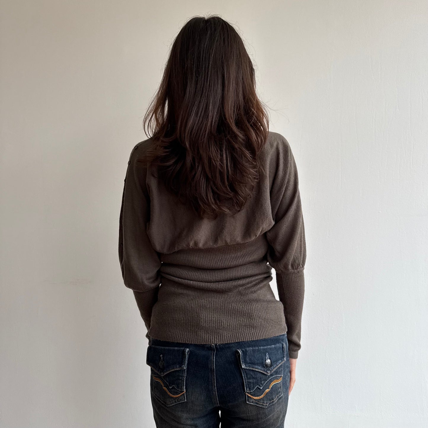 Brown slouchy jumper - Size S
