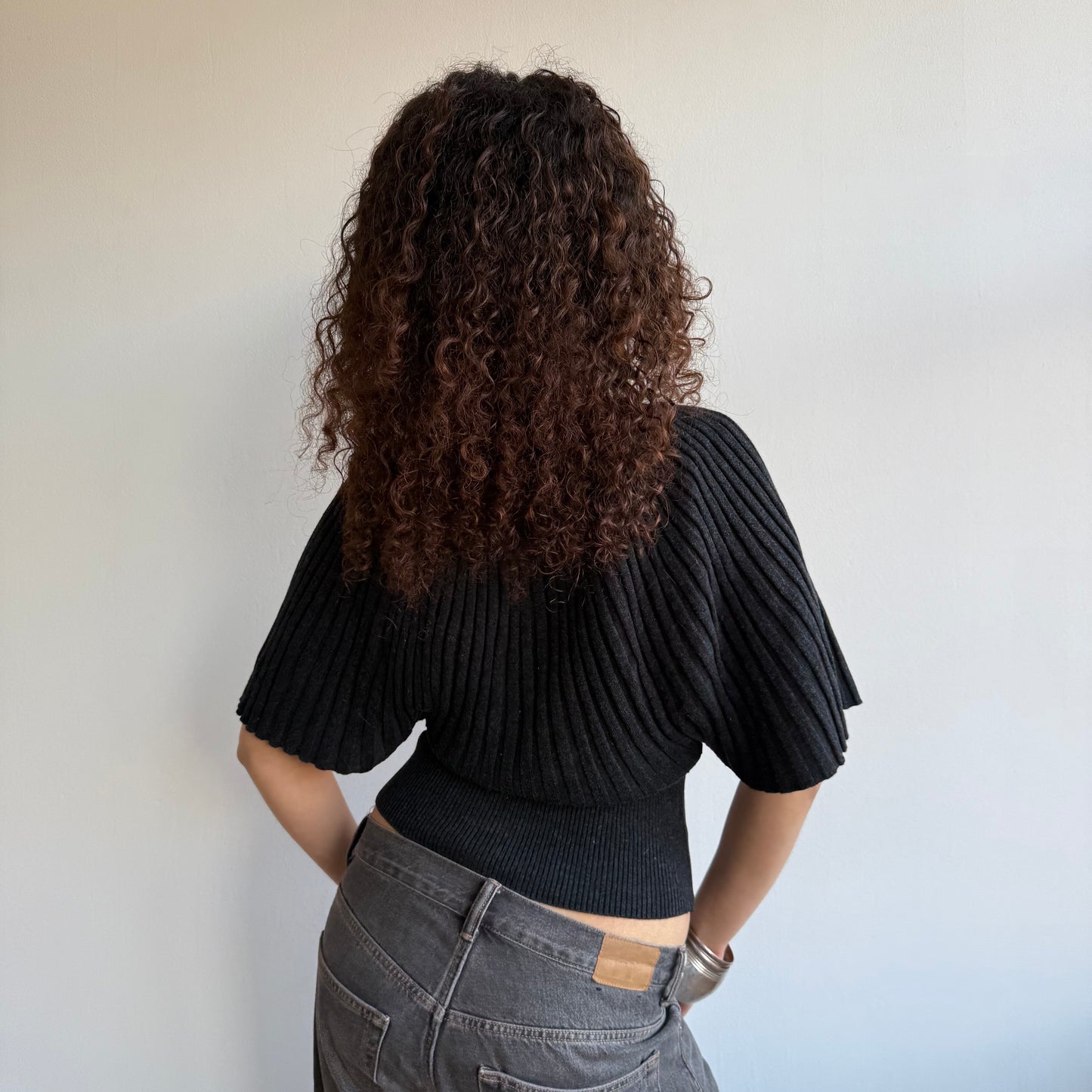 Grey batwing knit - Size S