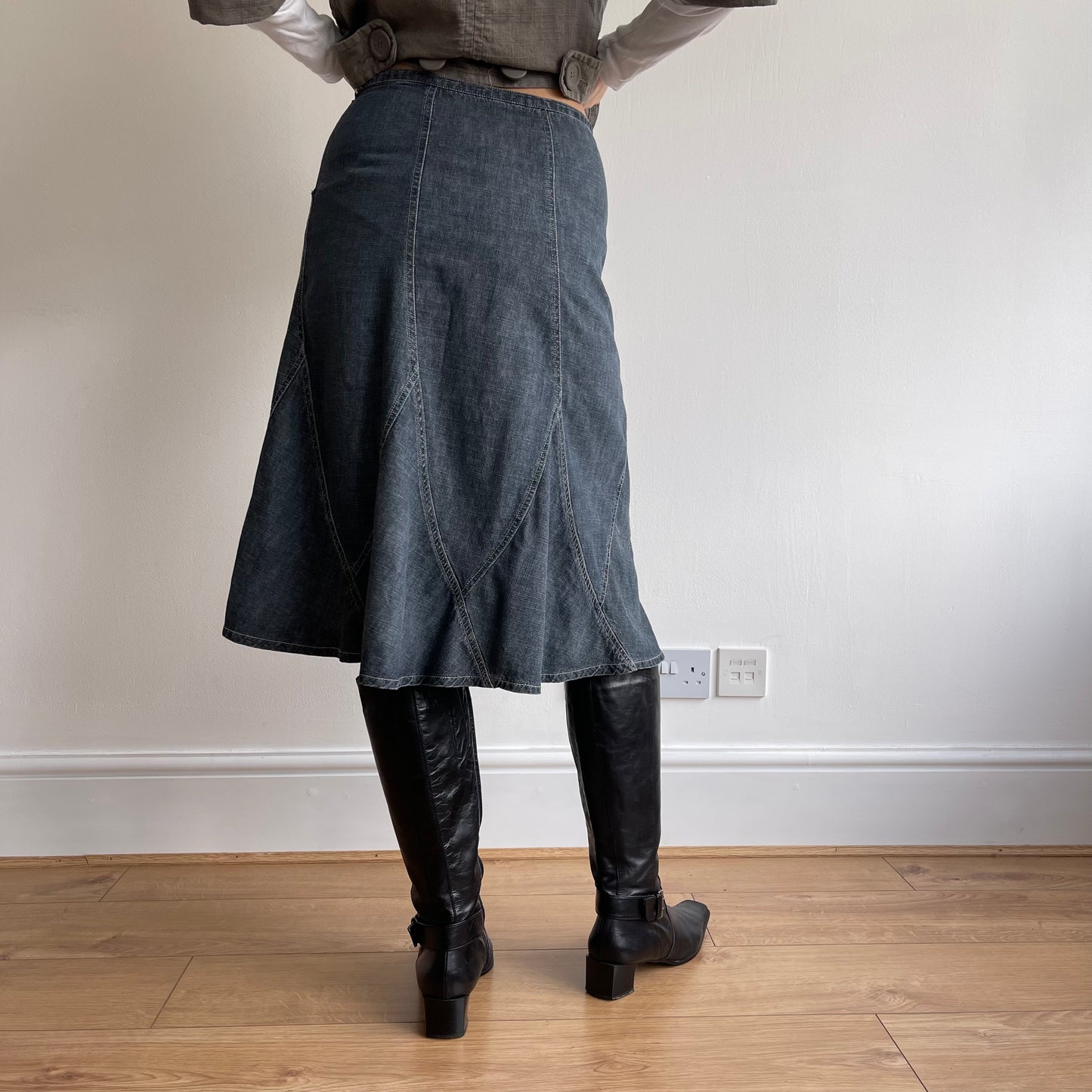 Denim midi skirt - Size S