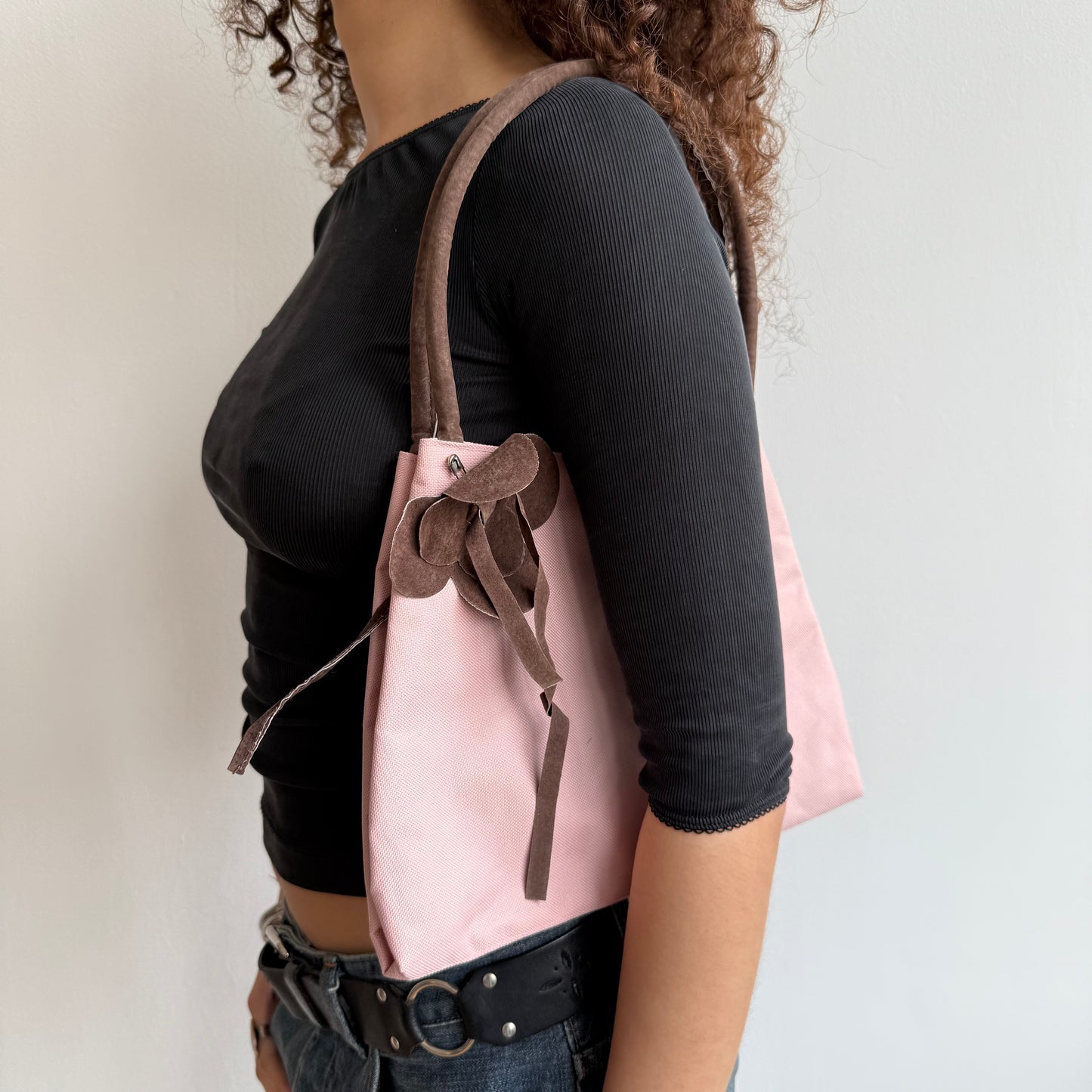 Pink flower bag