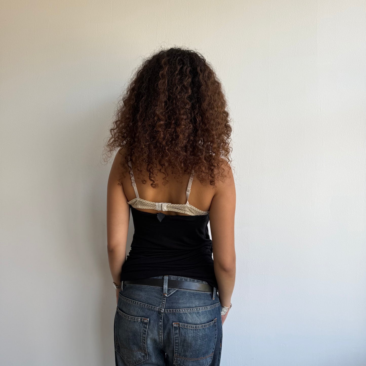 Black 2in1 halter top - Size M