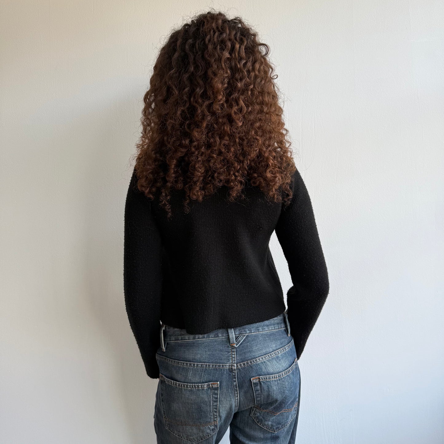 Black pea knit - Size S