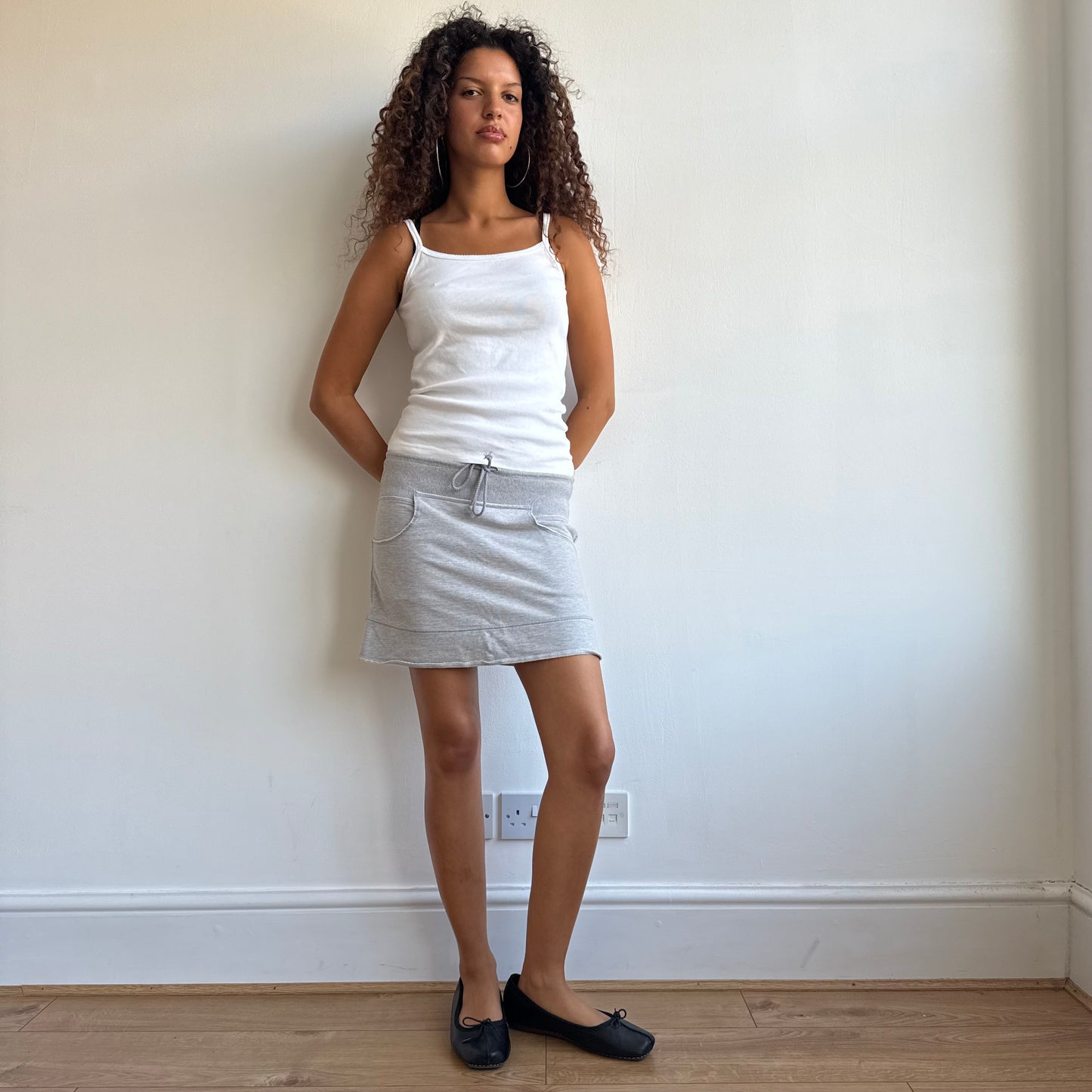 Grey sporty mini skirt - Size M
