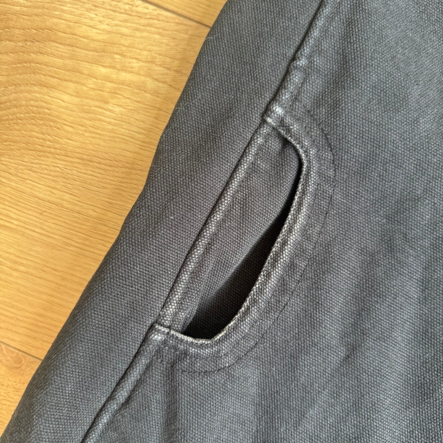 Black short sleeve peacoat - Size S