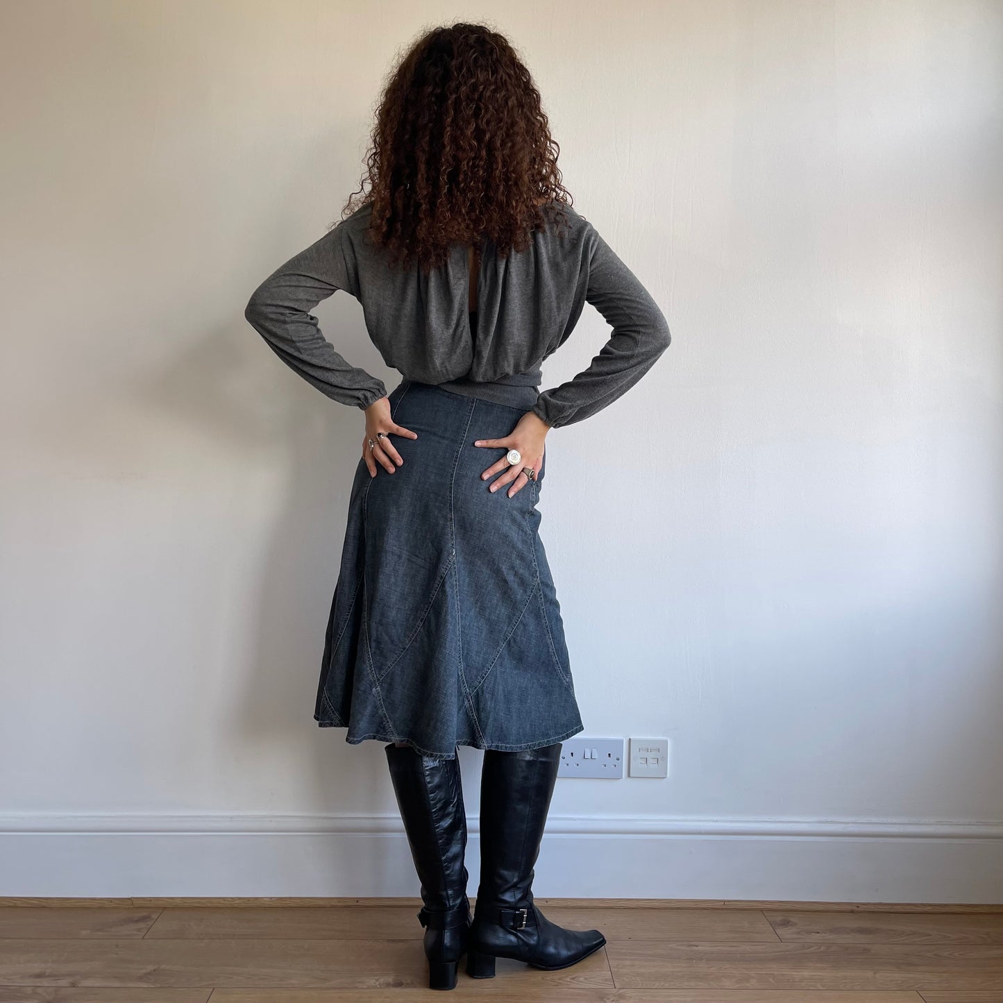 Grey slouchy jumper - Size S