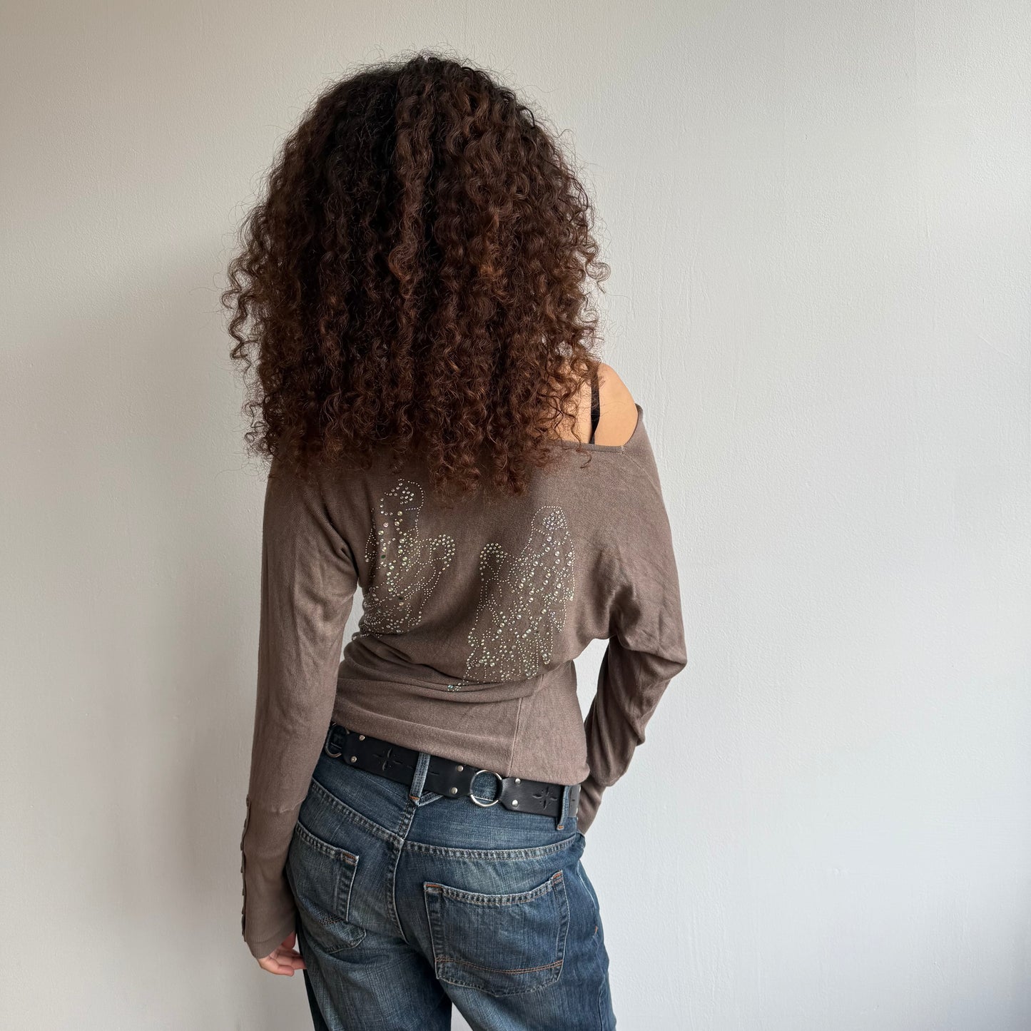 Brown slouchy knit - Size S