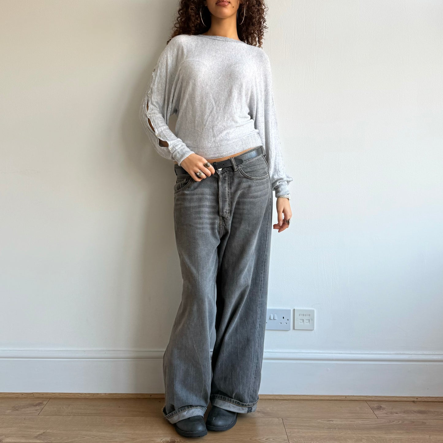 Cop Copine grey knit - Size S