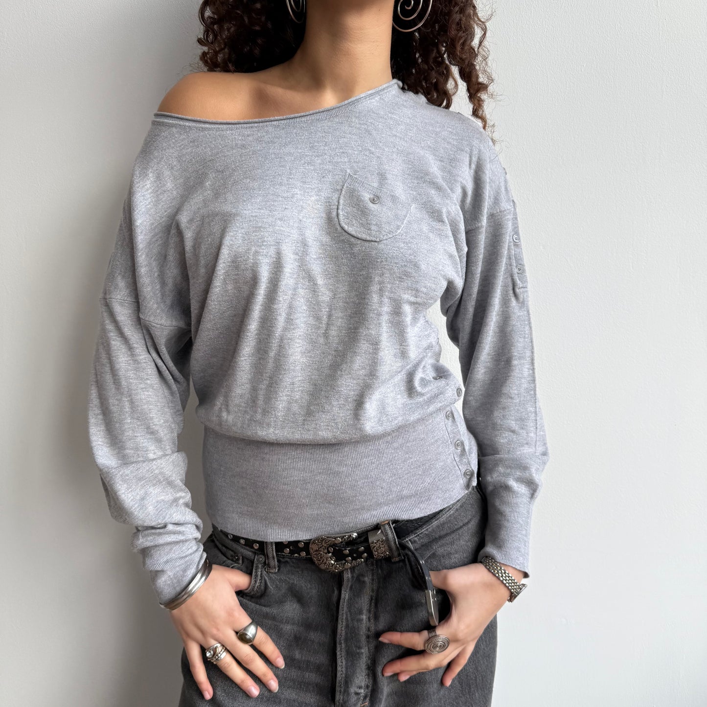 Grey slouchy knit - Size S