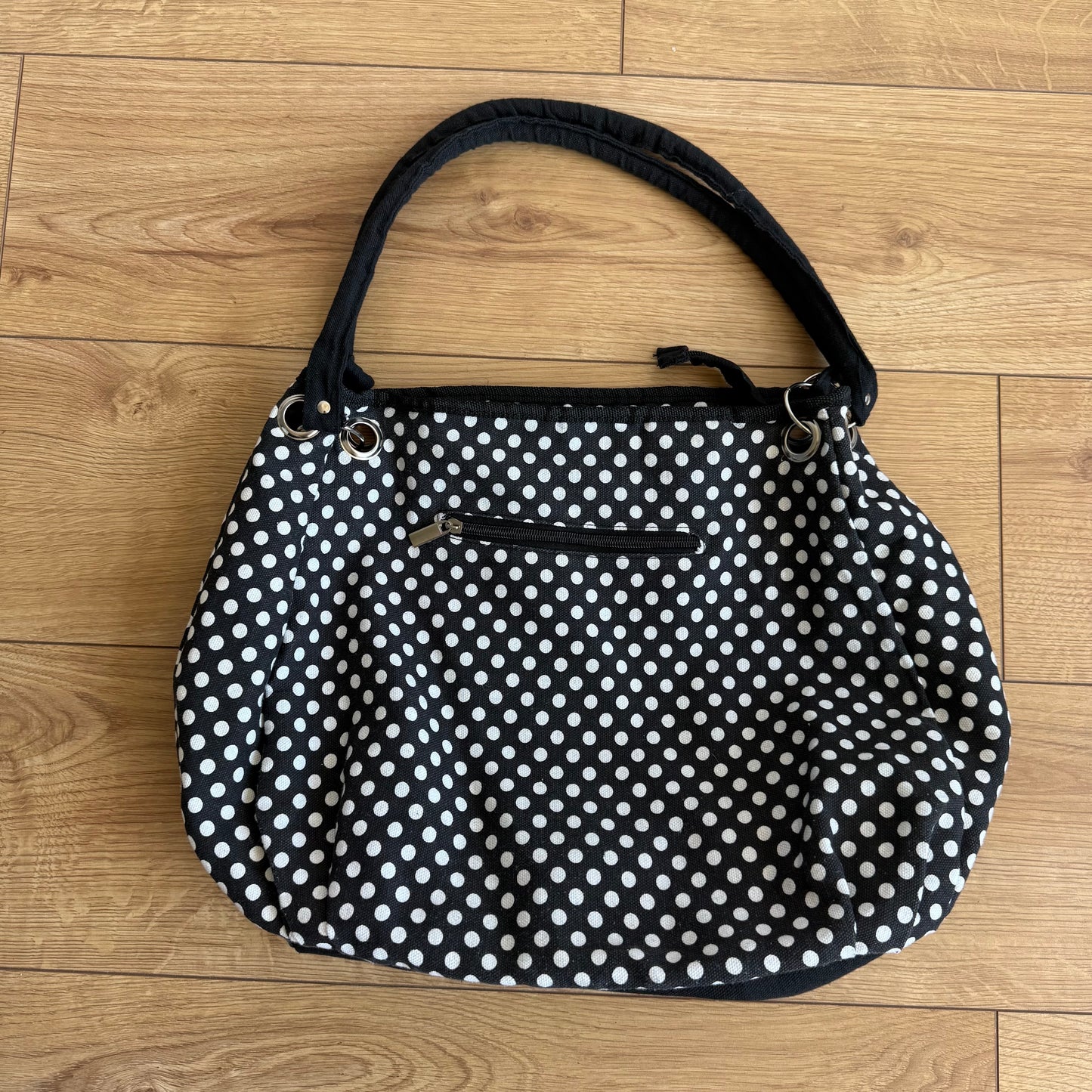 Polka dot tote bag
