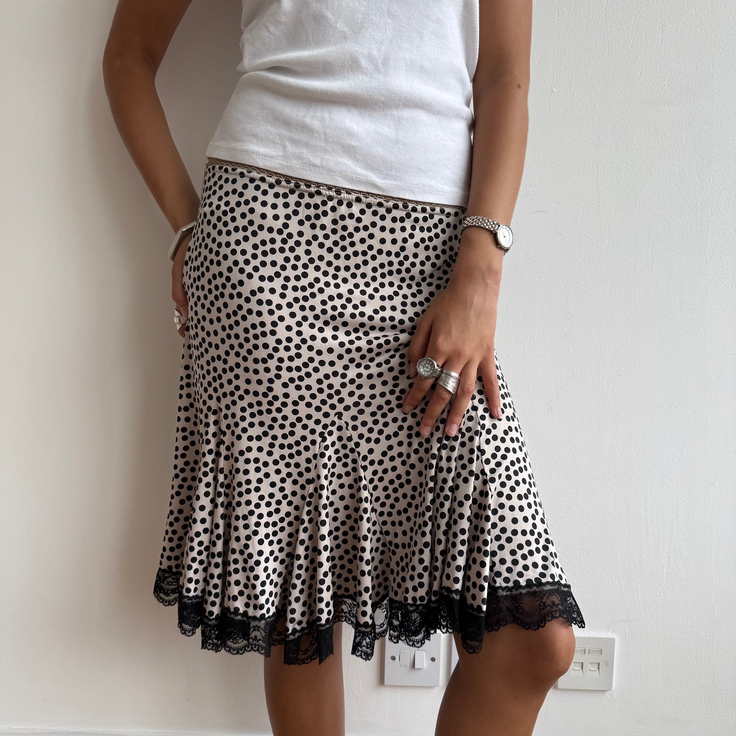 Polka dot midi skirt - Size S