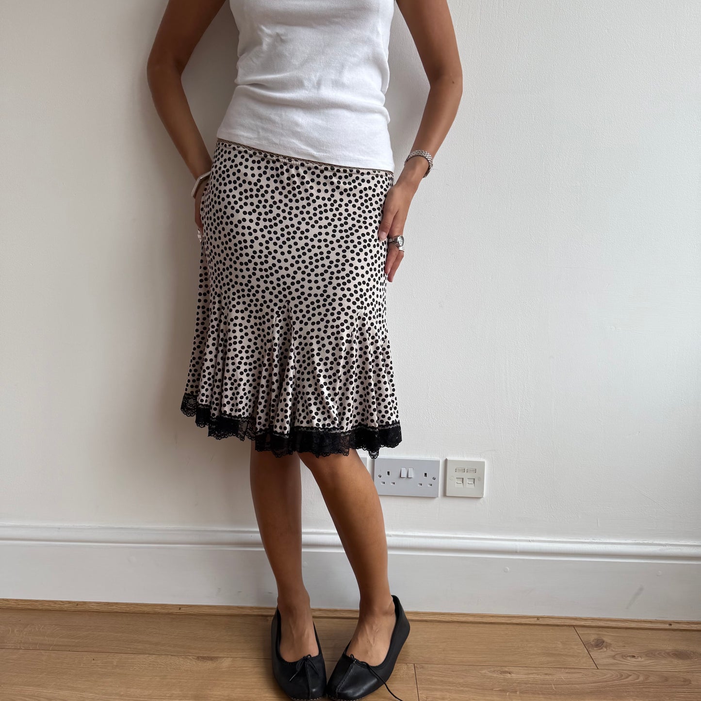 Polka dot midi skirt - Size S