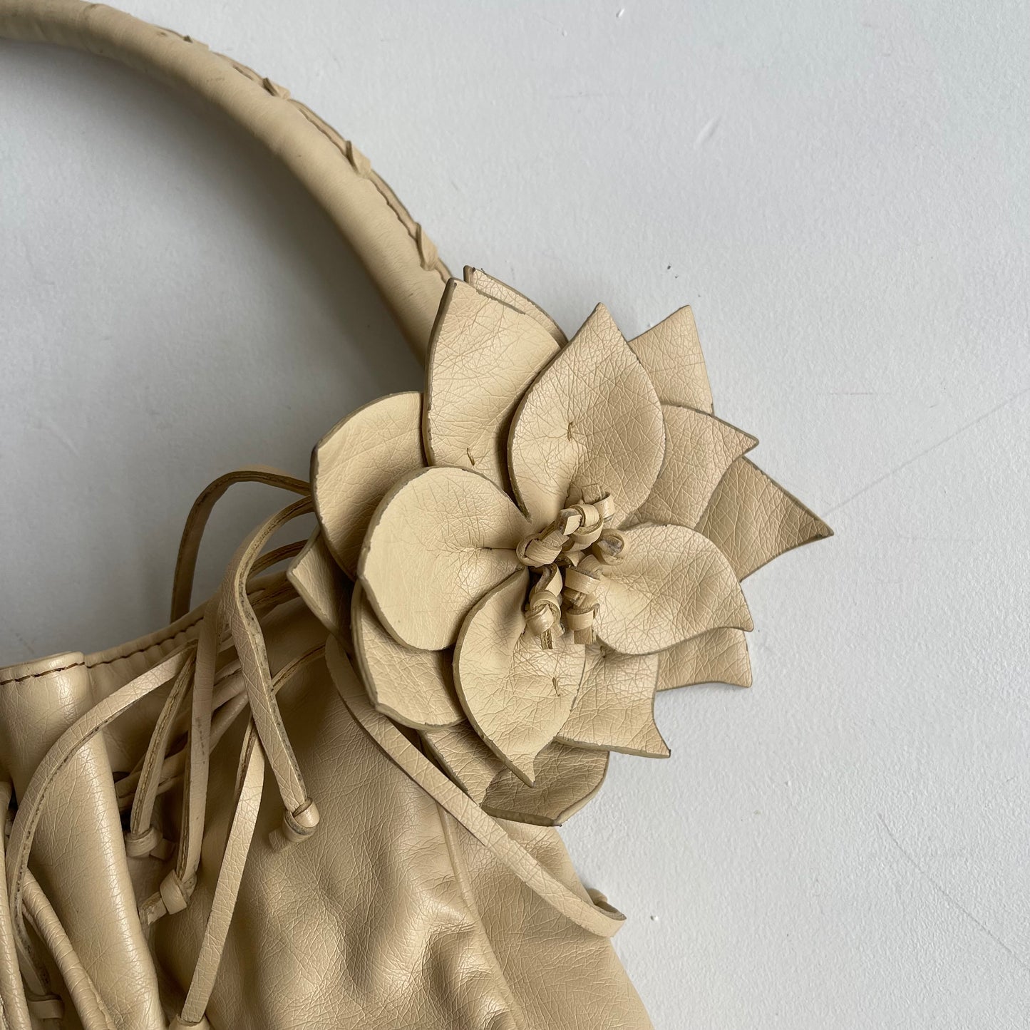 Cream floral y2k bag