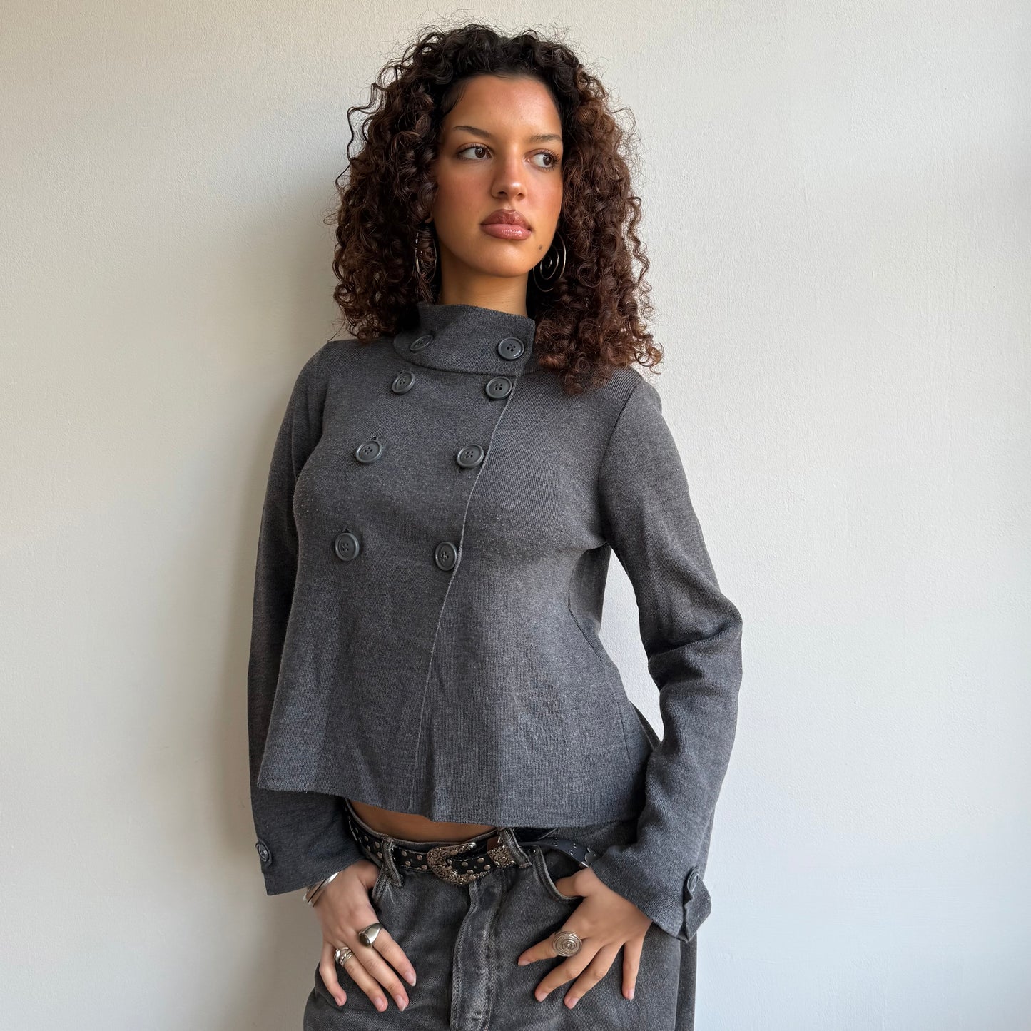 Grey pea knit - Size S