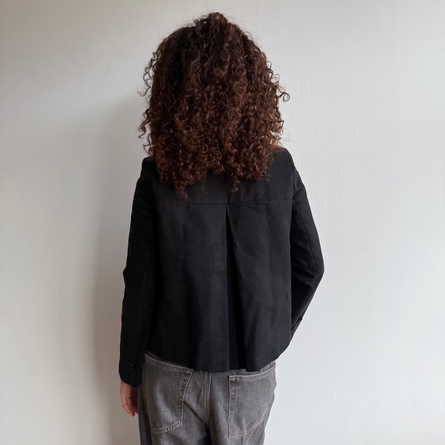 Asymmetric button peacoat - Size S