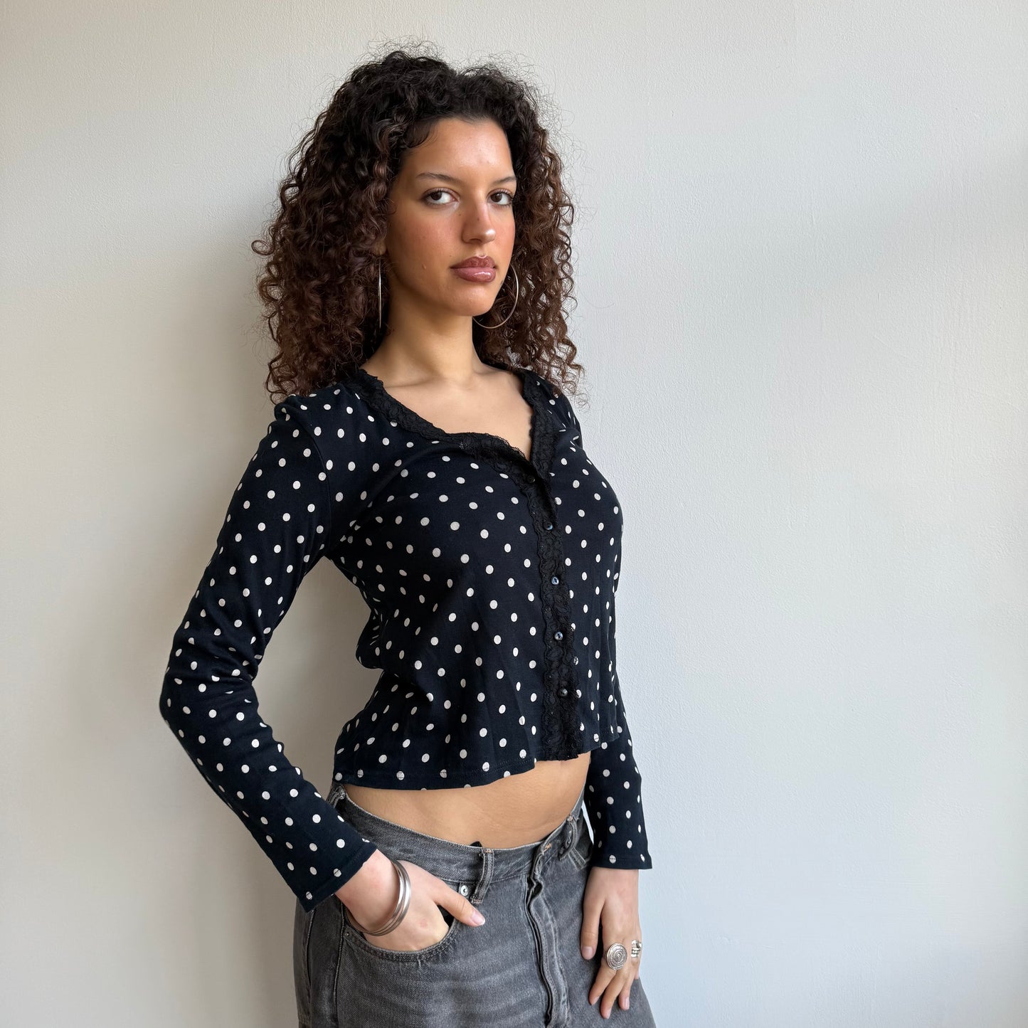 Polka dot cardigan - Size M