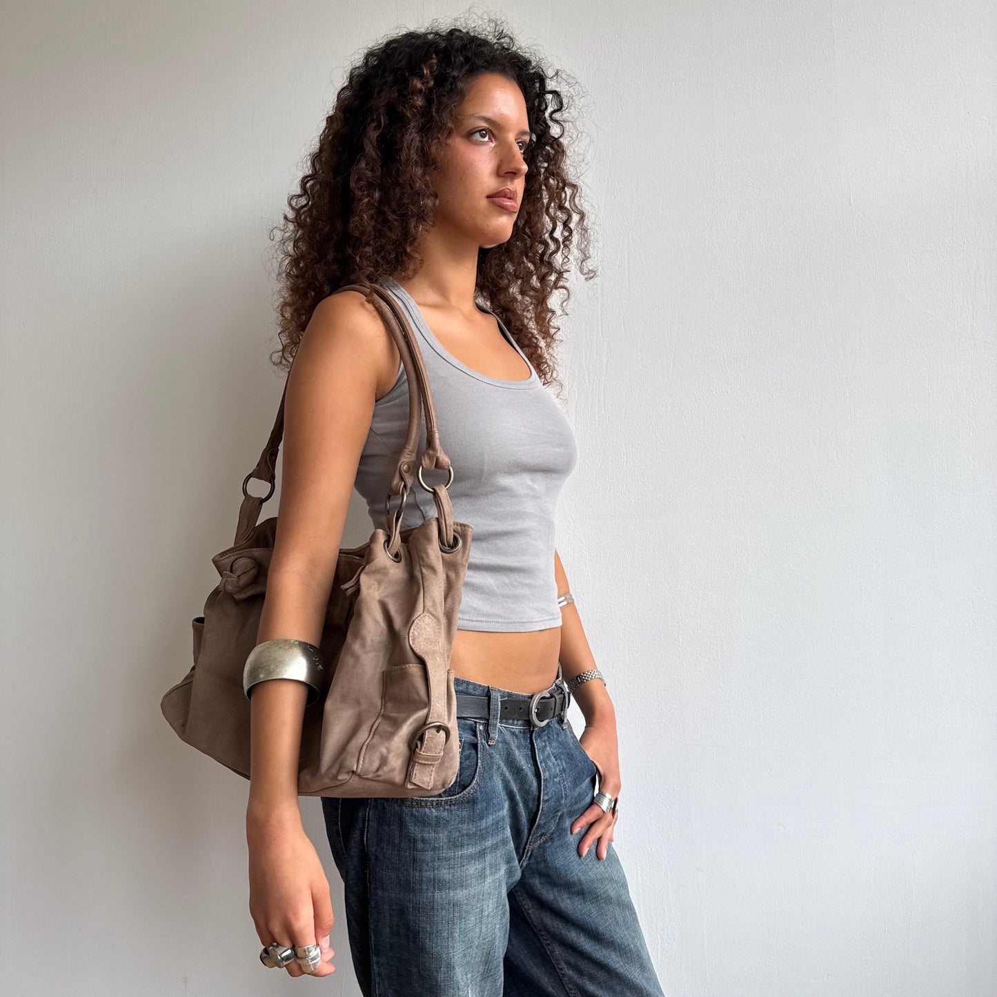 Brown boho bag