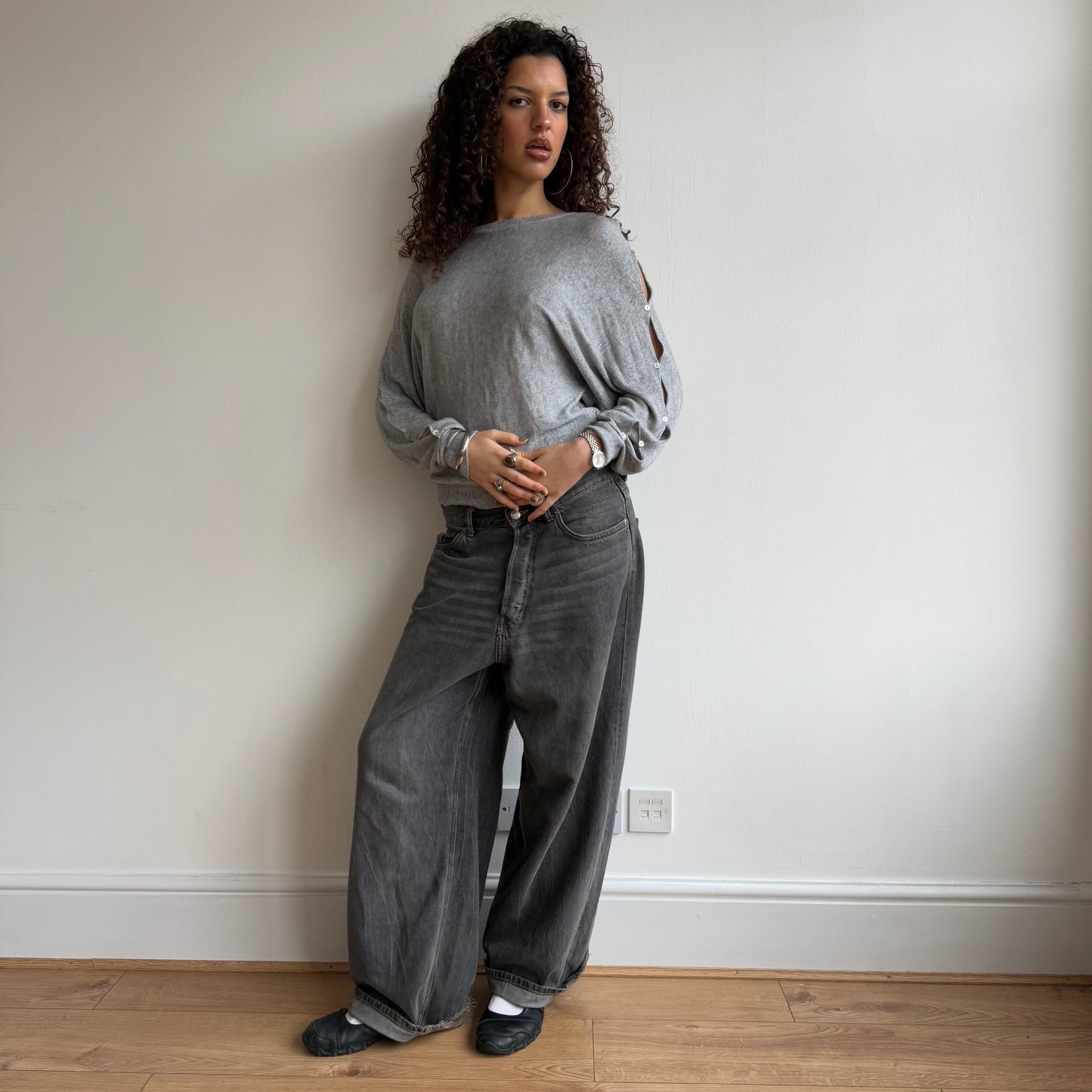 Cop Copine grey knit - Size S