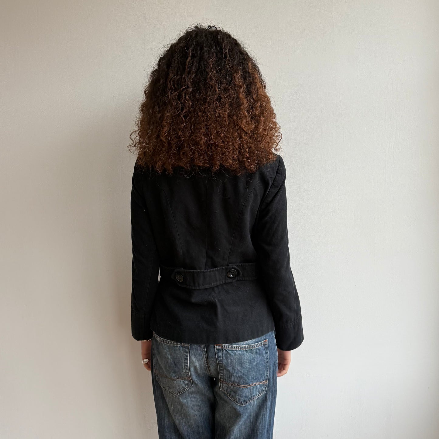 Black peacoat - Size M