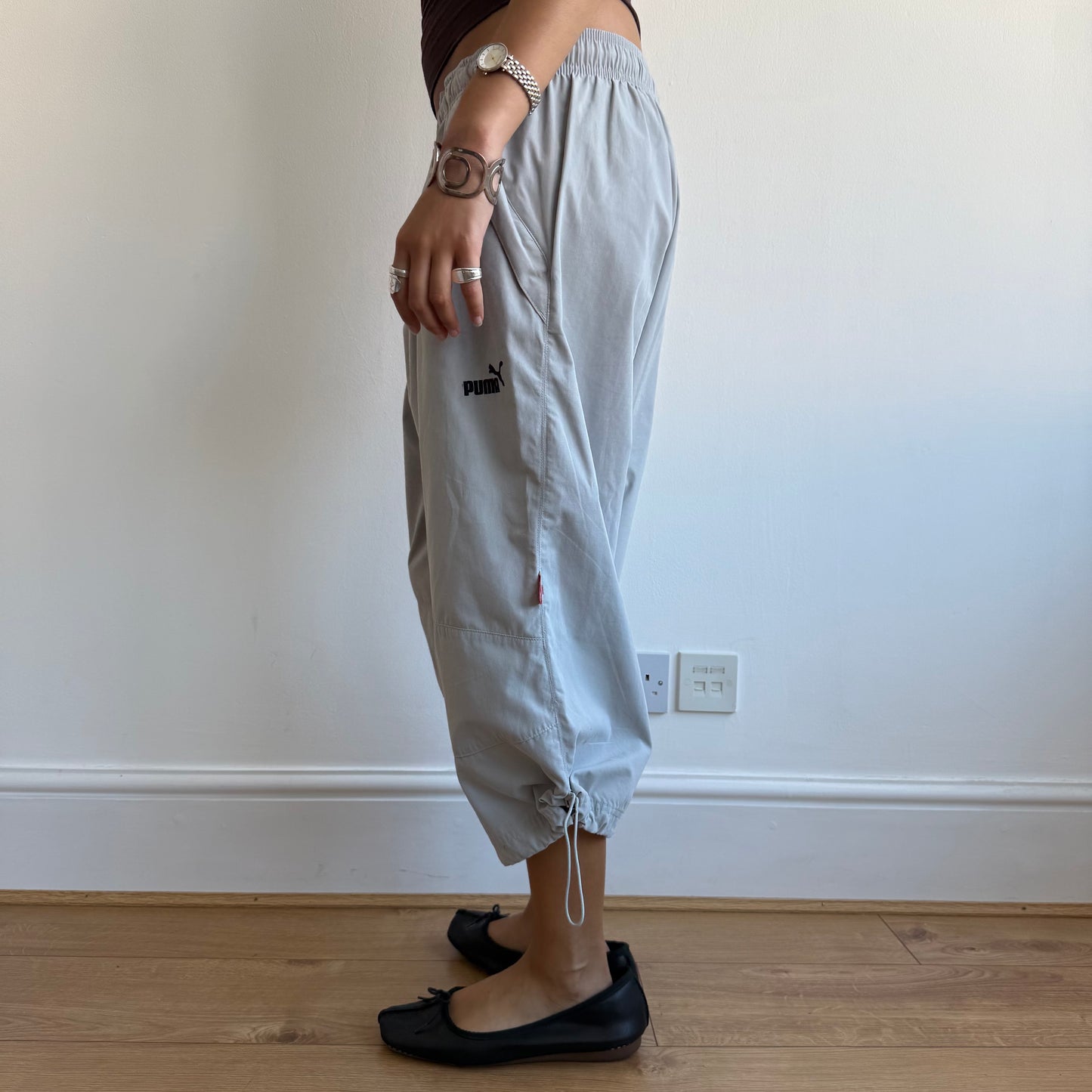 Light grey Puma capris - Size S