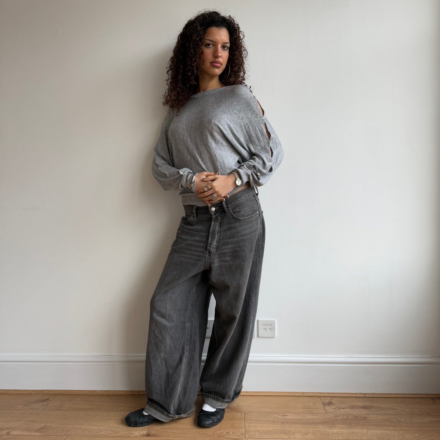 Cop Copine grey knit - Size S