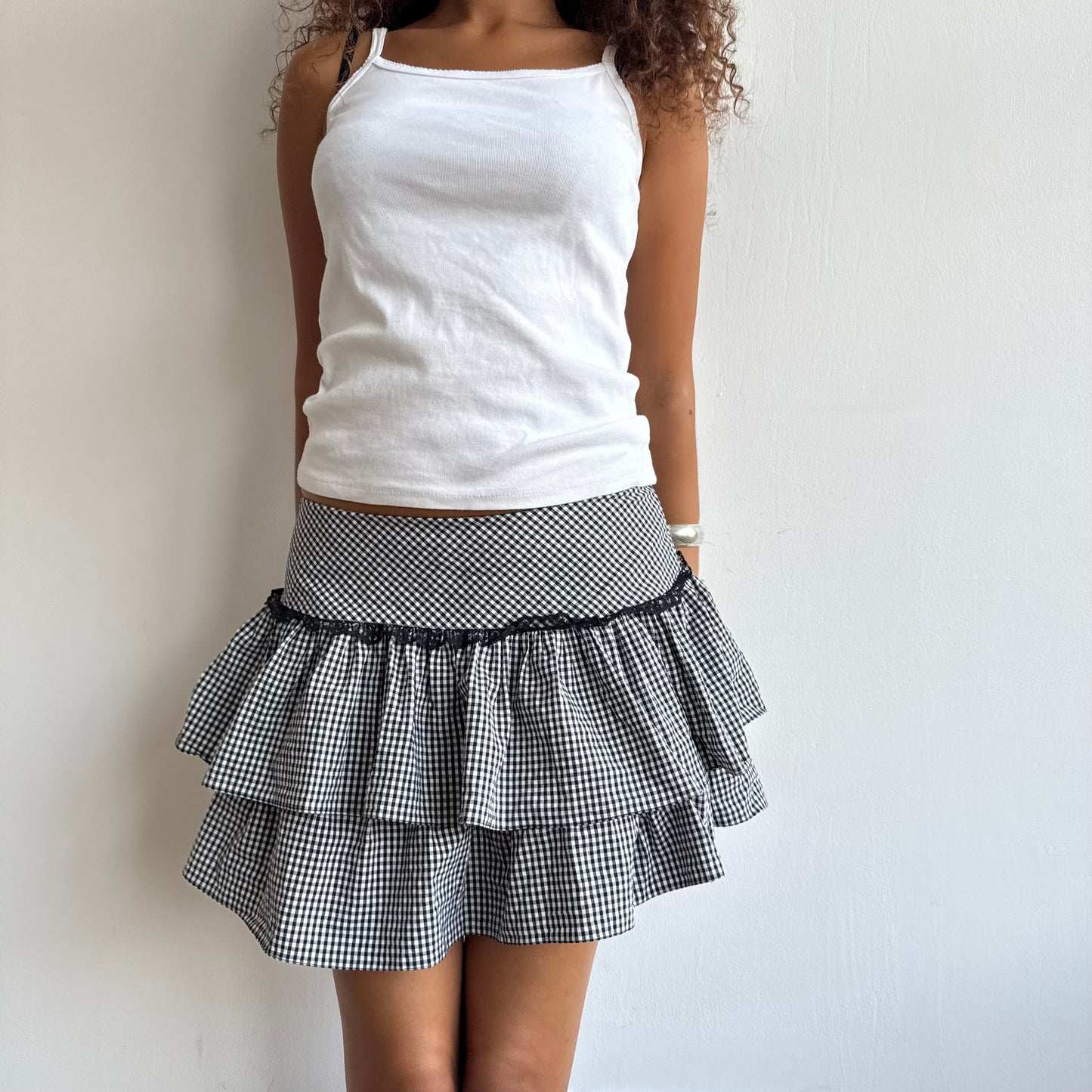 Gingham rara skirt - Size S