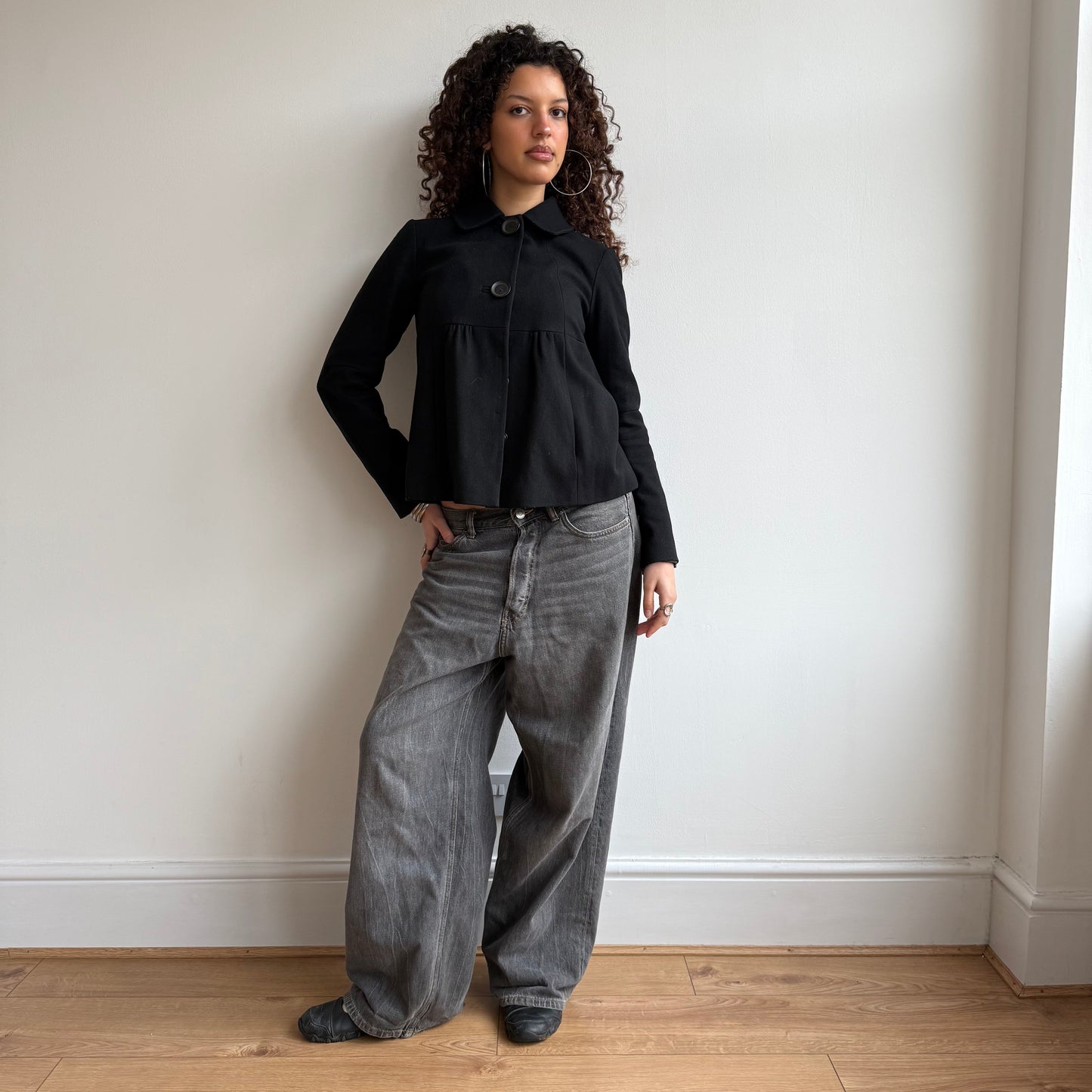 Black swing jacket - Size S