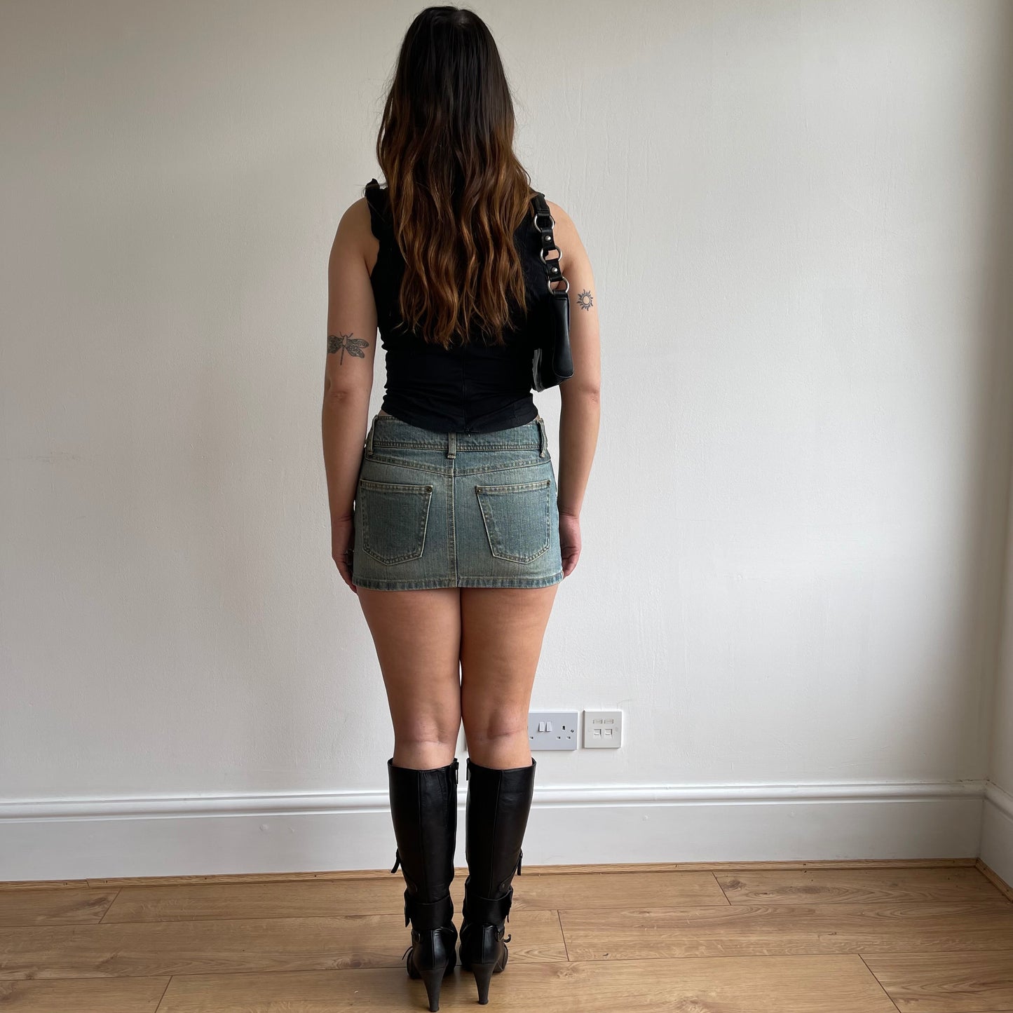 Black milkmaid cami - Size S