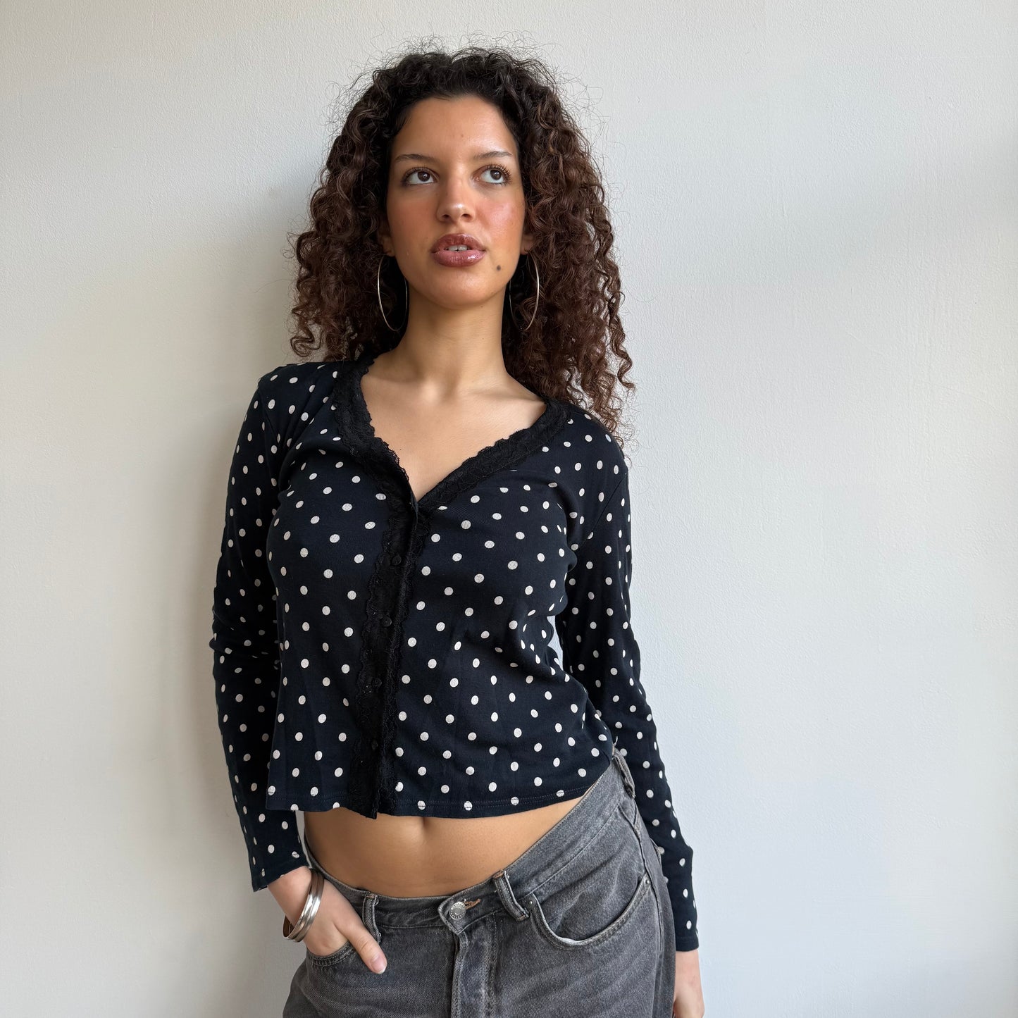 Polka dot cardigan - Size M