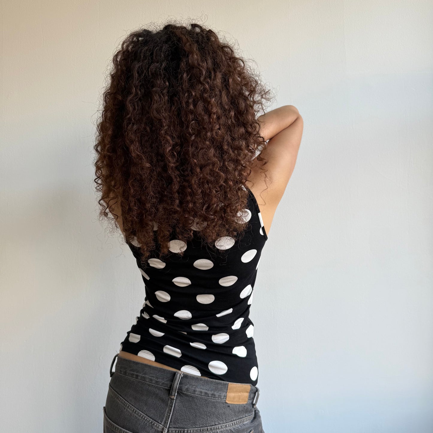 Large polka dot top - Size S