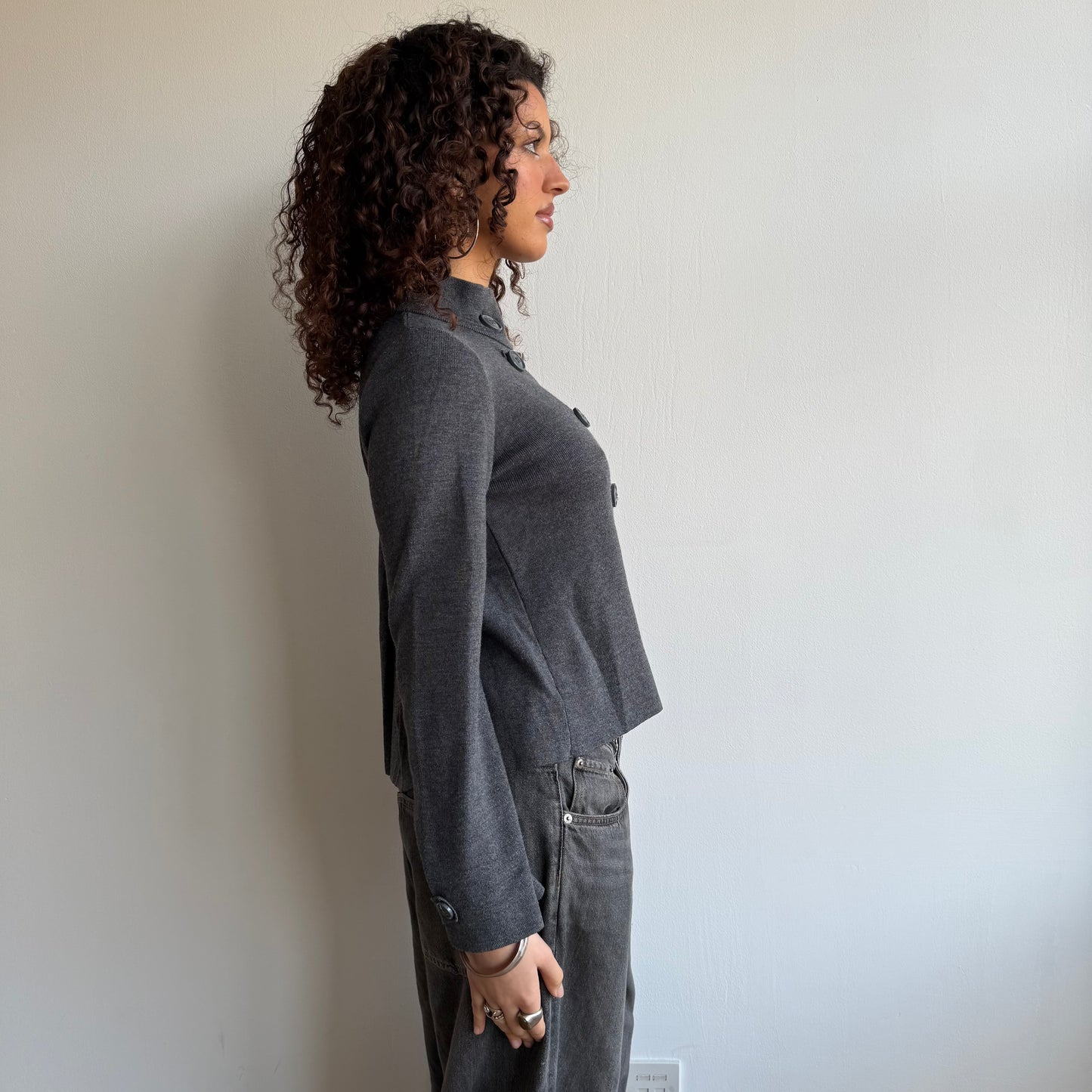 Grey pea knit - Size S