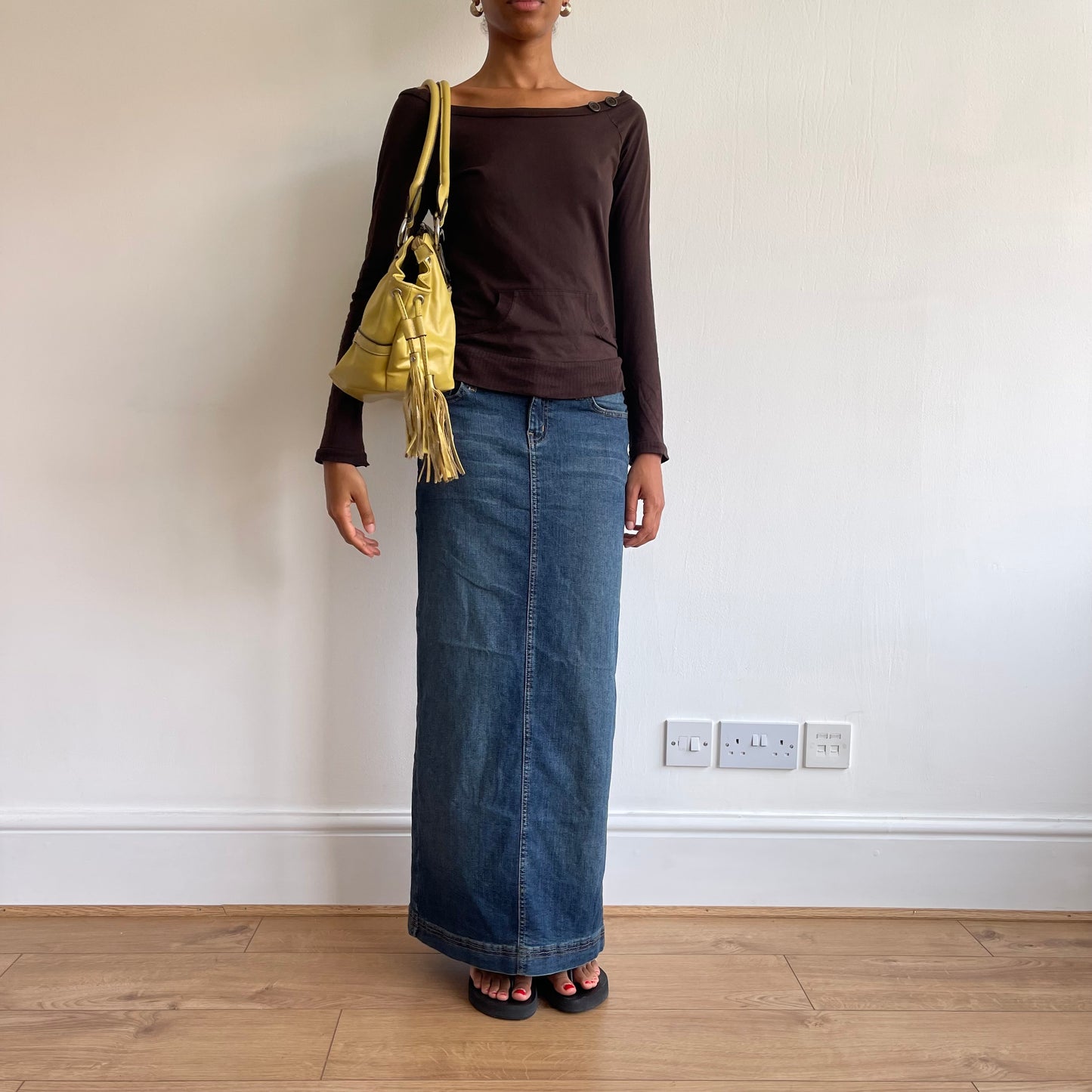 Denim maxi skirt - Size XS