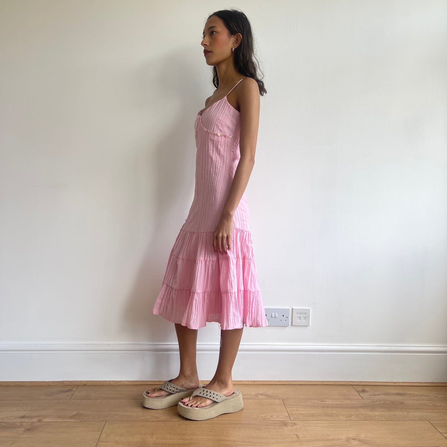 Pink crinkle fairy dress - Size XS